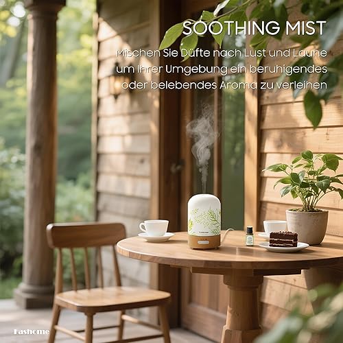 Miniatura 5 de Difusor de aceite esencial con aceite de jazmín, humidificador ultrasónico de aromaterapia de 3.4 fl oz, vaporizador de aroma 6 en 1 con