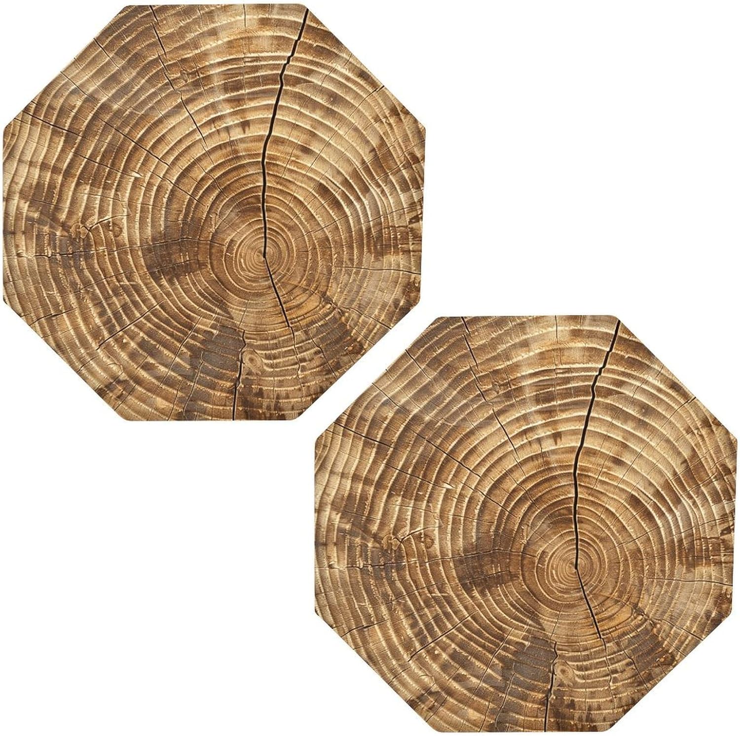 Ctagon Metal Sign for Home, Modern Display Plate for Kitchen, Wood Grain Texture Plates Accent Hanging Wall Decorations 3PCS for Living Room, Bedroom, Hallway, Hotel