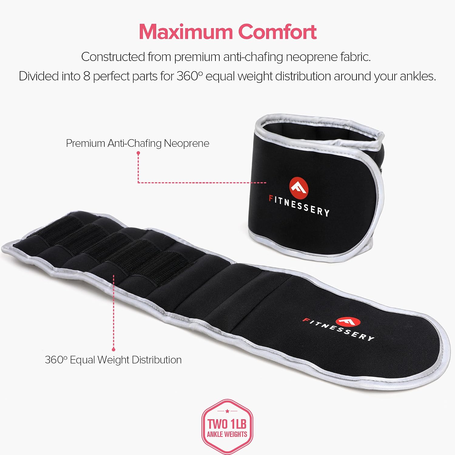 Ankle Weights - Ankle Weight Sets for Women and Men - Wrist Weights for Home Workout - Leg Weights Gym Equipment - Arm Exercise Weights