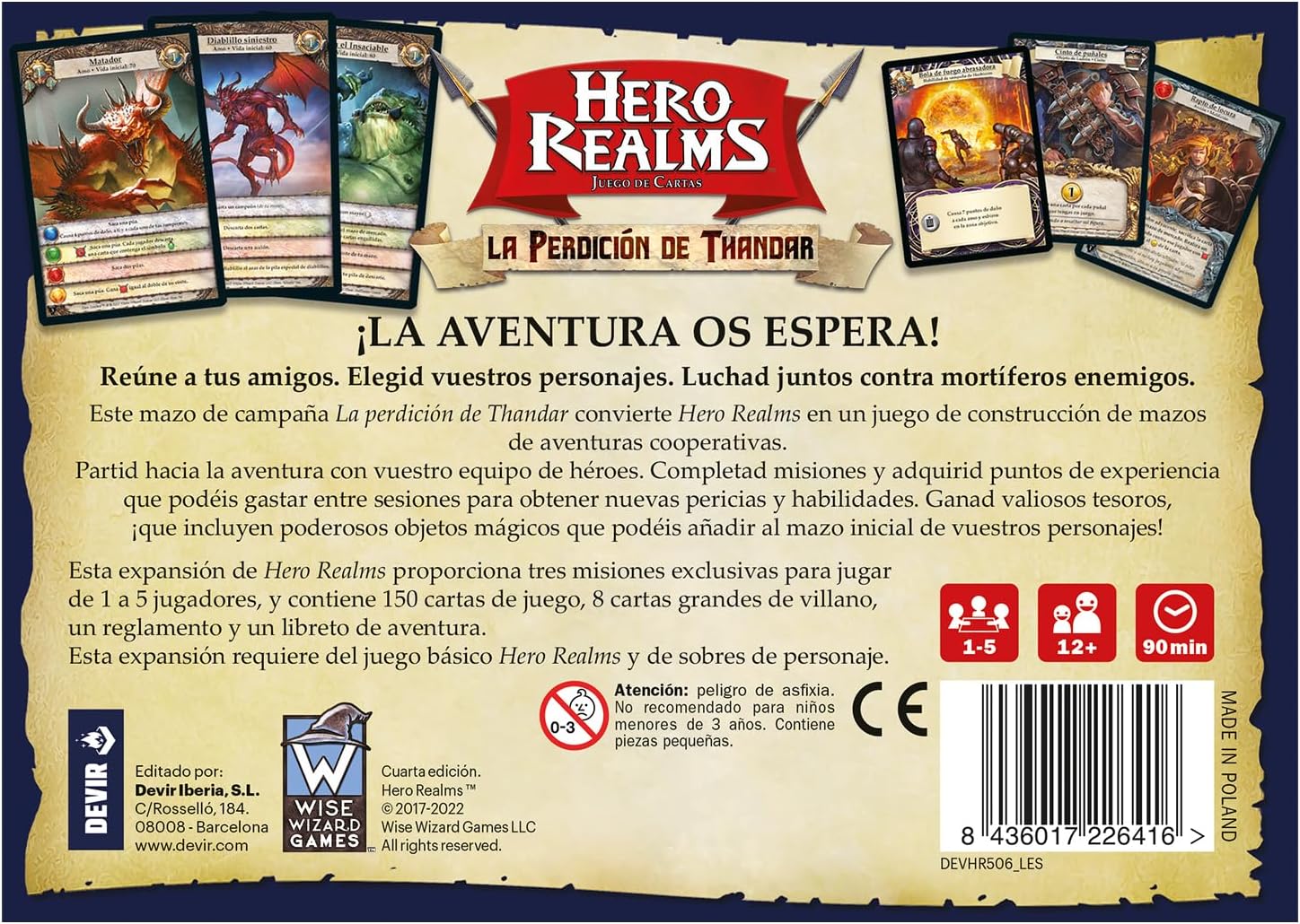 Devir- Hero Realms: Thandar's Perdition, Multicolor (BGHRUI)