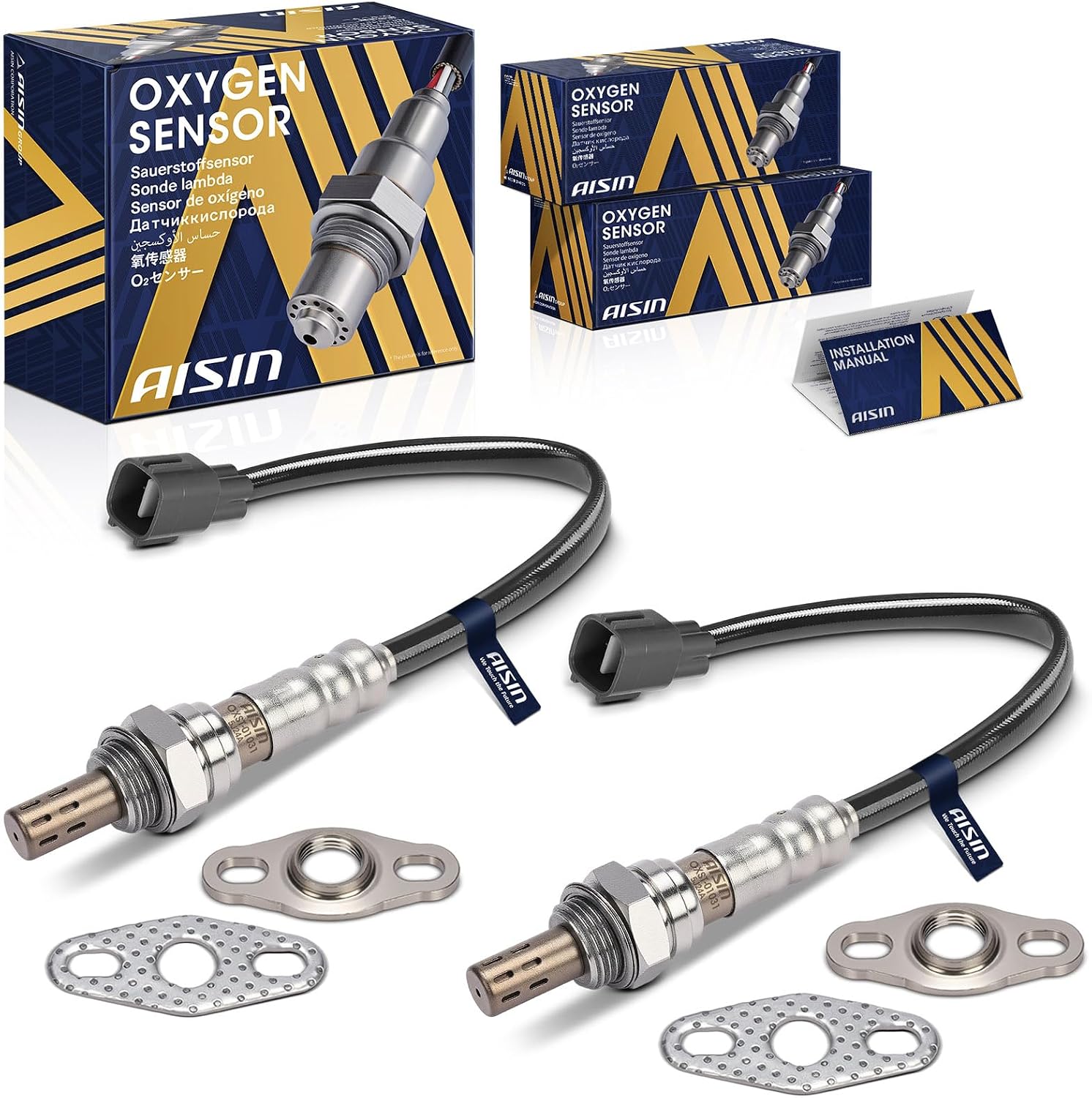AISIN OXST-01031 Upstream & Downstream Oxygen Sensor Set (2)