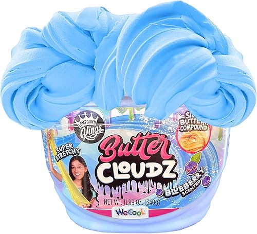Miniatura 43 de Compound Kings Fluffy Butter Cloudz - Cubo grande perfumado de slime para niños, juguete sensorial suave, esponjoso, no tóxico, regalo de limo