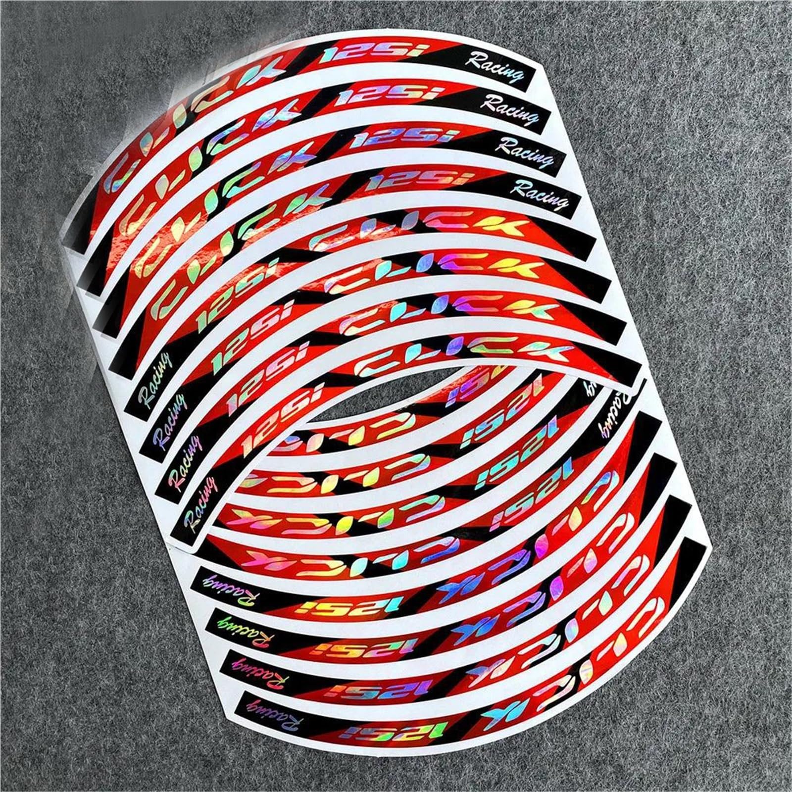 for Click 125i 150i Sticker Motorcycle Wheel Hub Stickers Motor Bike Accessories Scooter Rim Strips Decals