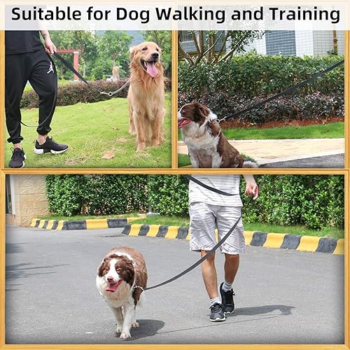 Miniatura 3 de Correa de perro AMAGOOD de 6 pies, resistente y duradera, estilo tradicional con gancho de cuello fácil de usar, correa para perro, ideal para