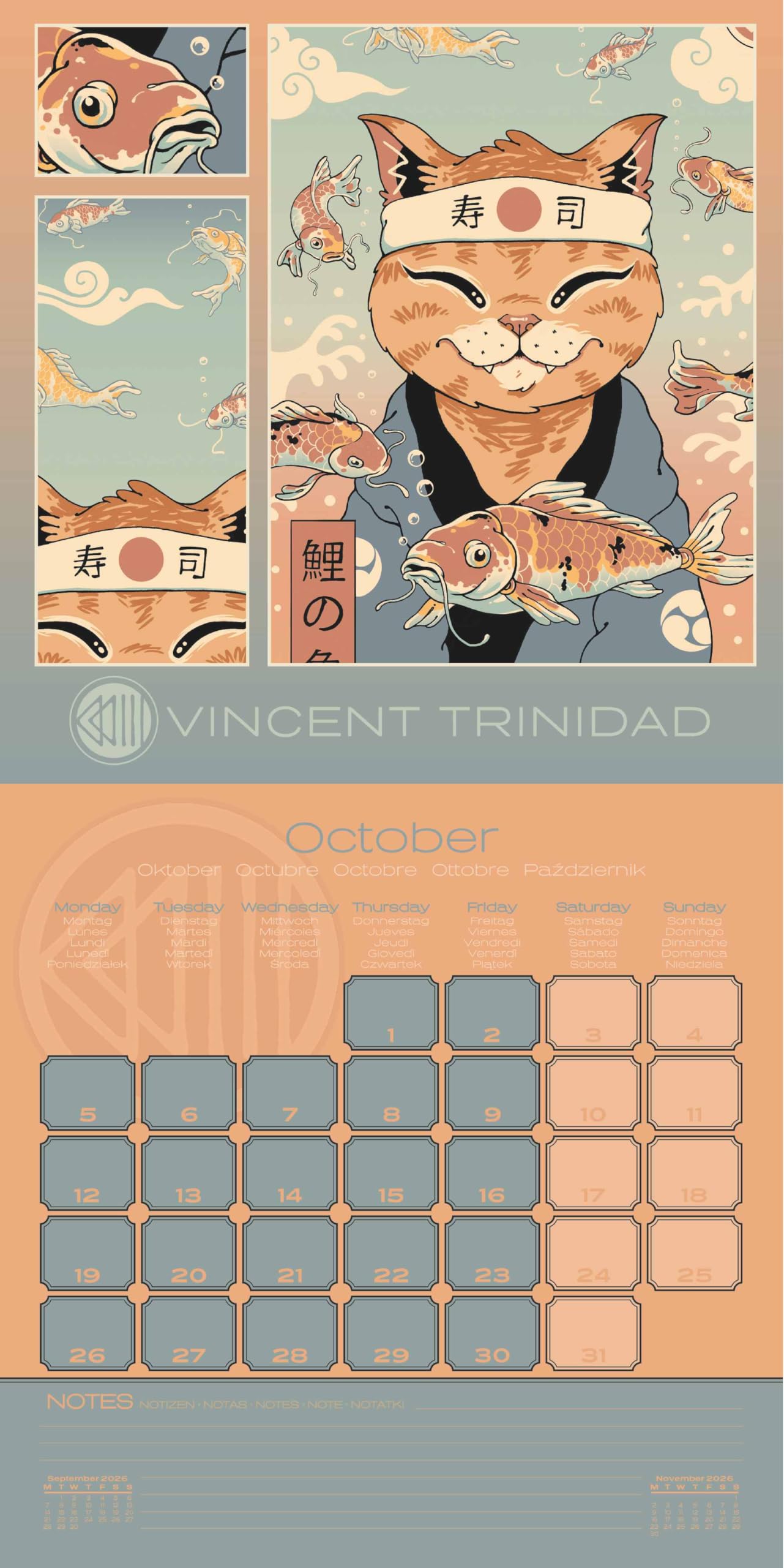 Vincent Trinadad 2026 Square Calendar