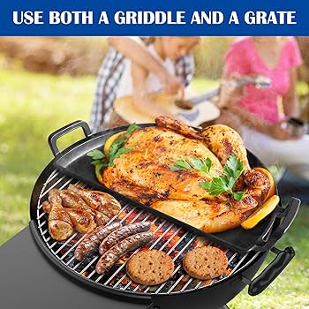 Amazon.com: SafBbcue Cast Iron Half Moon Griddle Pan