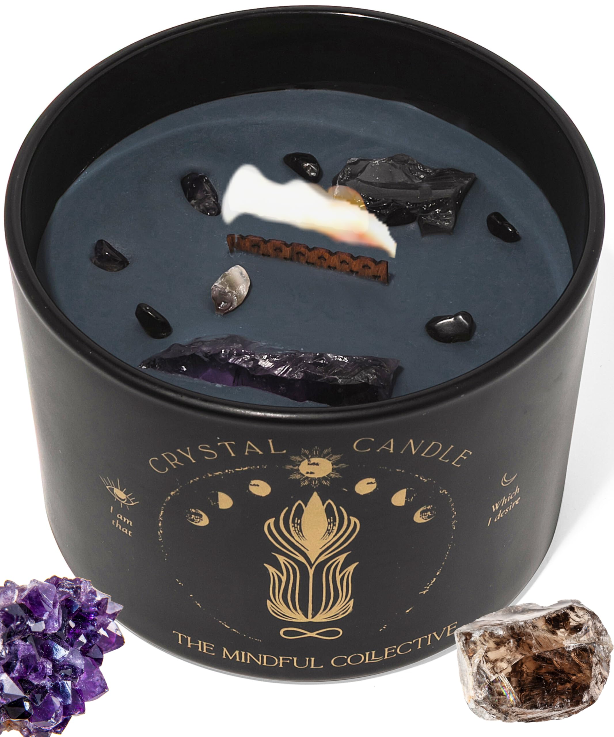 Black Crystal Candle for Women 