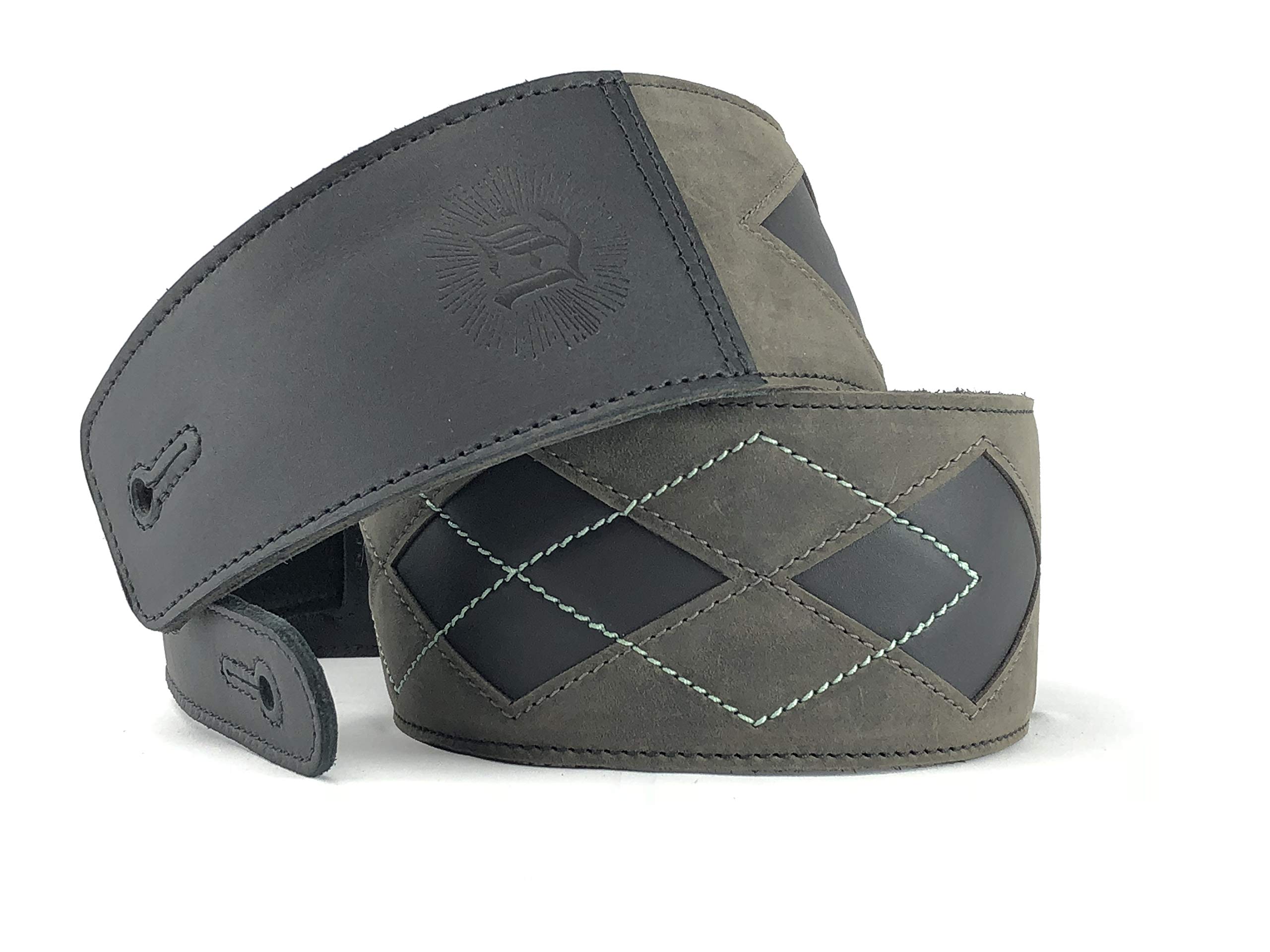 'Anthology Gear ''Everett Full Grain Leather Guitar Strap For Electric, Acoustic, and Bass Guitars'