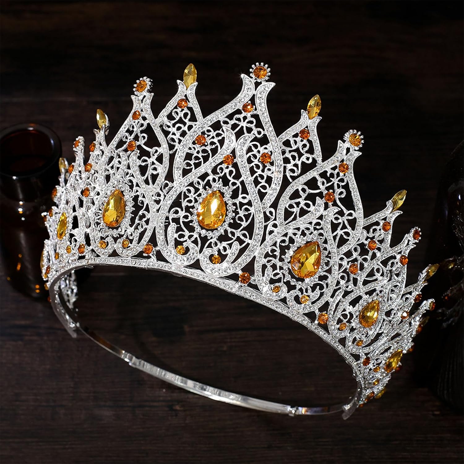 Crystal Crowns Tiaras for Women Pageant Headband Perfect for Weddings and Prom Photo Props Bridal Tiaras