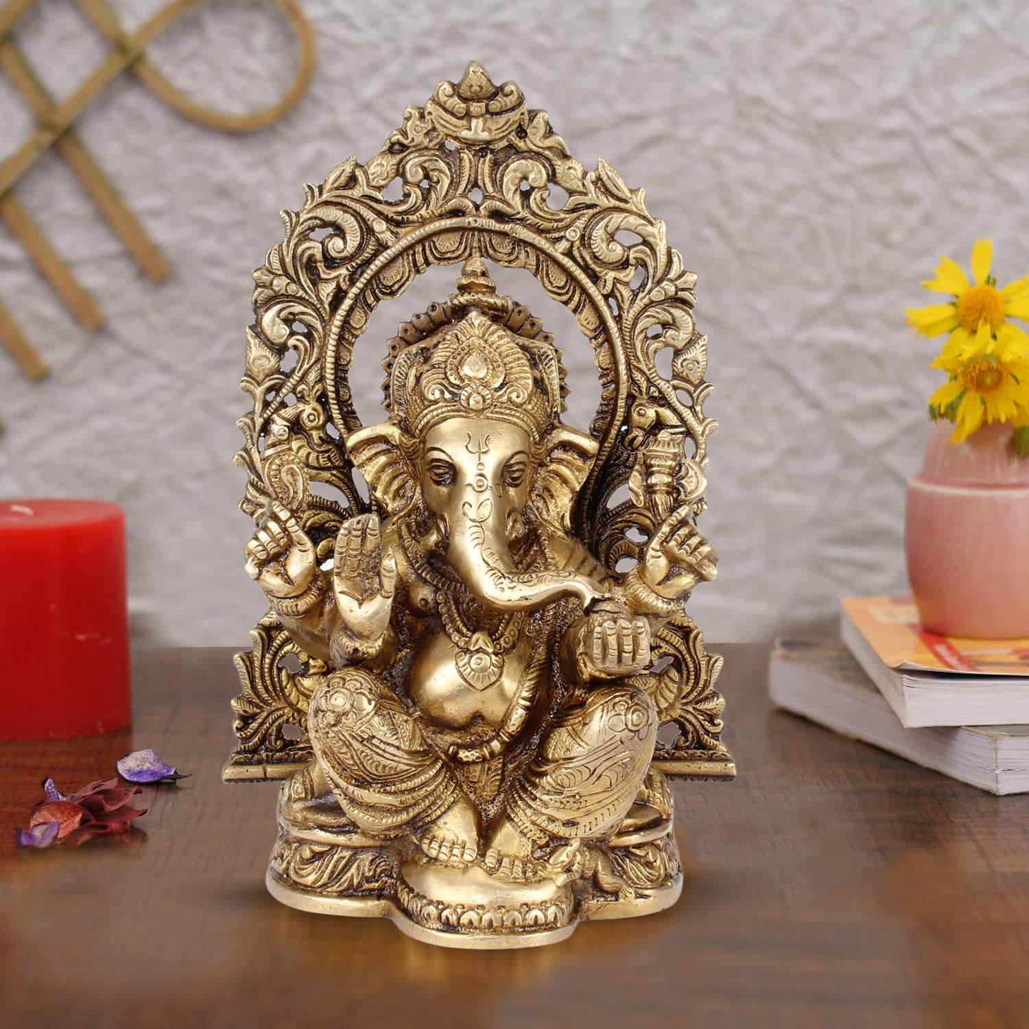 Buy Artvarko Brass Ganesh Idol Statue Elephant Murti God Ganesha
