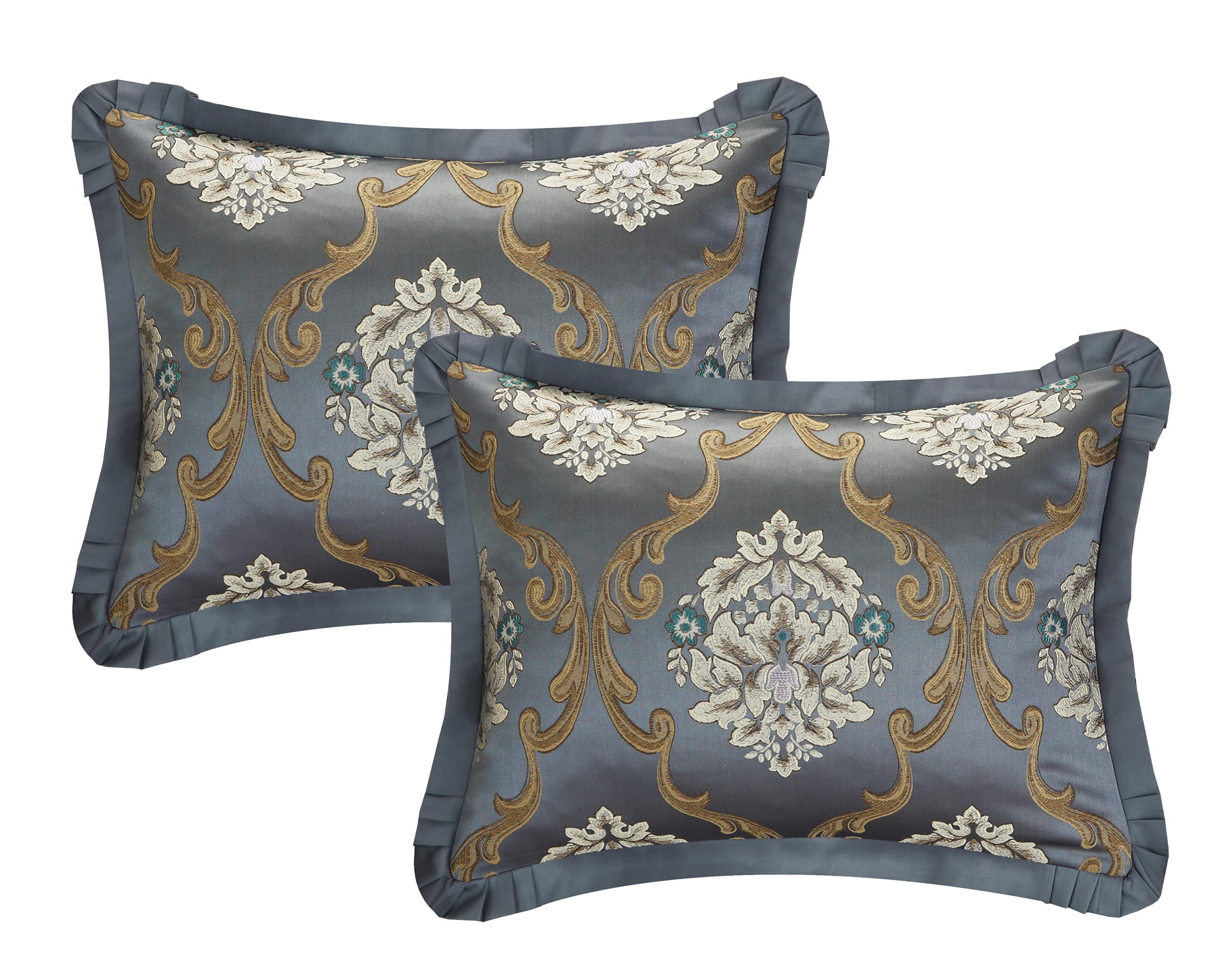 Chic Home 9 Piece Aubrey Decorator Upholstery Comforter Set and Pillows