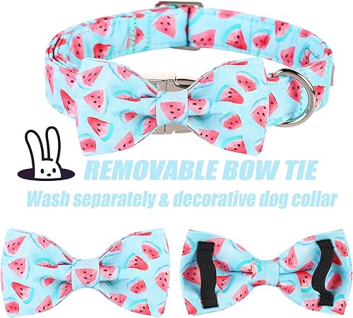 Miniatura 18 de Collar de perro con bandera estadounidense con pajarita, collar patriótico para perros pequeños, medianos y grandes, talla XS