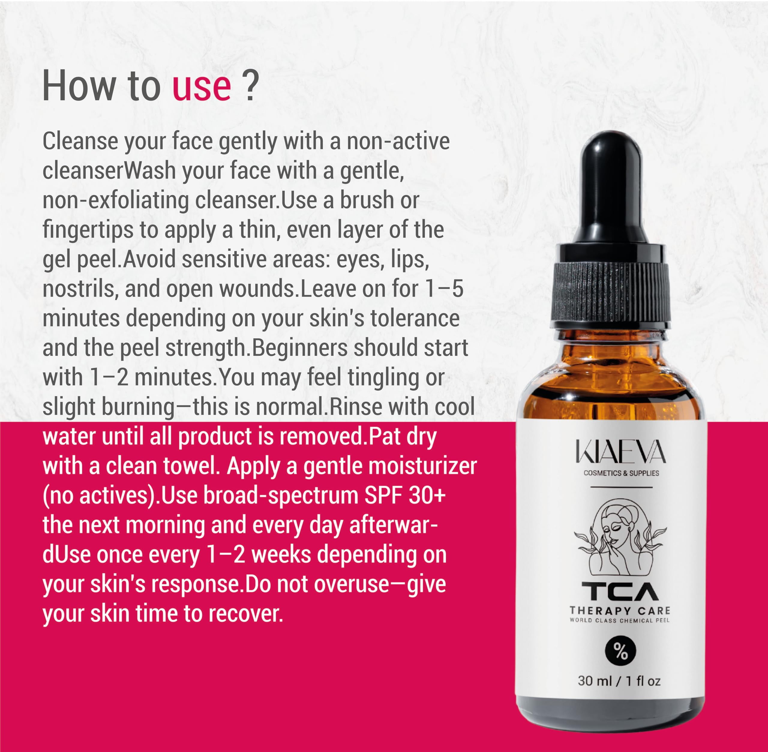 TCATherapyCare Solution Acid Peel 40% (Livello 2 pH 1.9) - Esfoliante, texture e tono della pelle - peeling viso - 30 ml con neutralizzatore (100 ml)