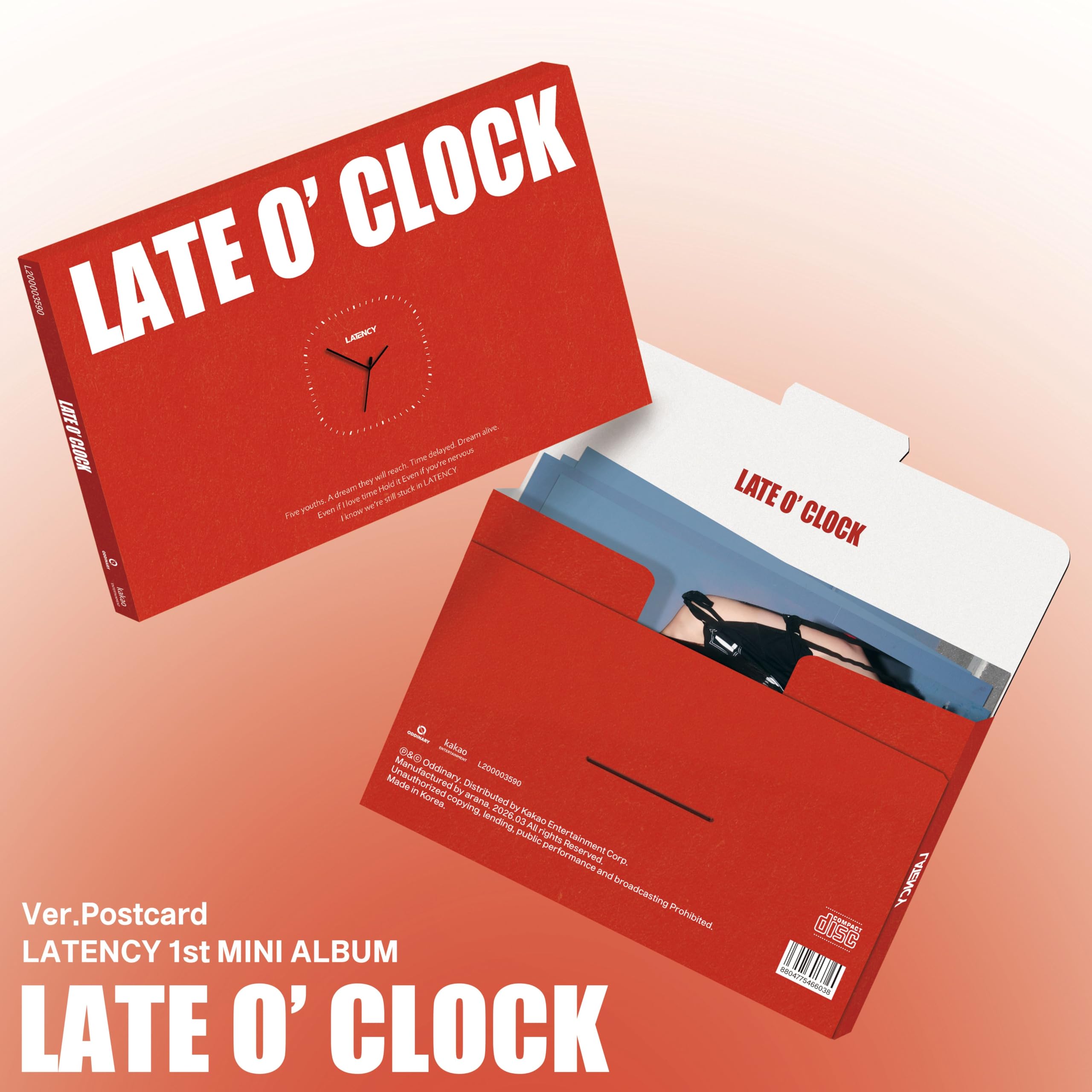 Amazon.co.jp: LATENCY [LATE 0' CLOCK] (Postcard Ver.)（韓国盤