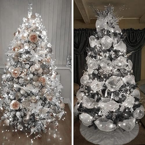 Vista 90 de Guirnalda de 200 luces LED enchufables de 66 pies, tira de luces impermeables para exteriores e interiores, 8 modos con temporizador, luz de Navidad