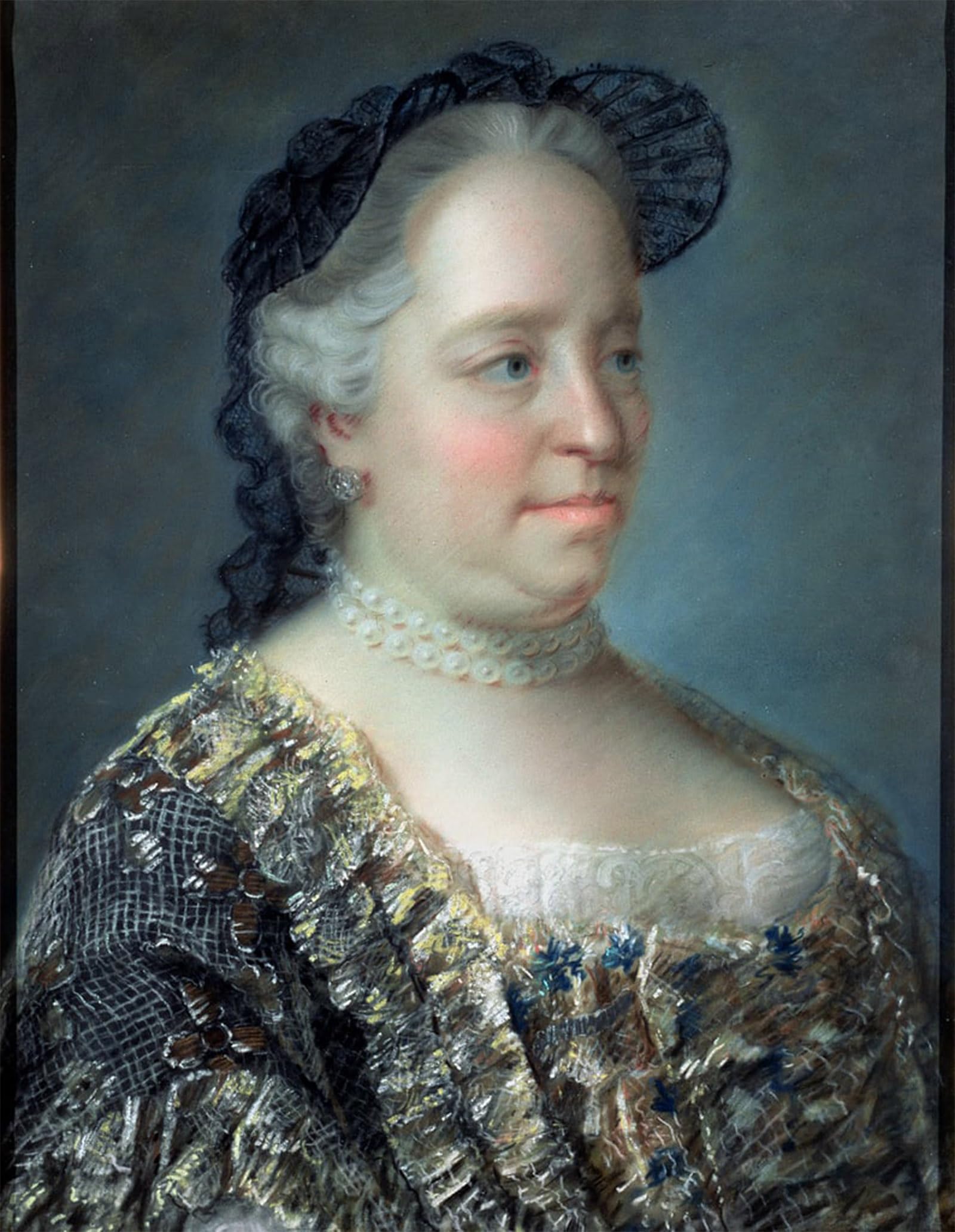 ARTXLXXBN Famous Prints Artwork Pictures Poster Painting Art Maria Theresa Empress of Austria by Jean Étienne Liotard Artwork Landscape Pictures for Home Decor 60x90cm