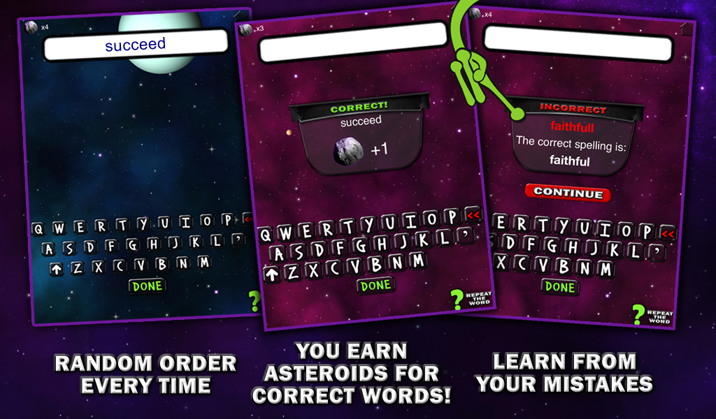 Spelling Space - 6th Grade - App on Amazon Appstore