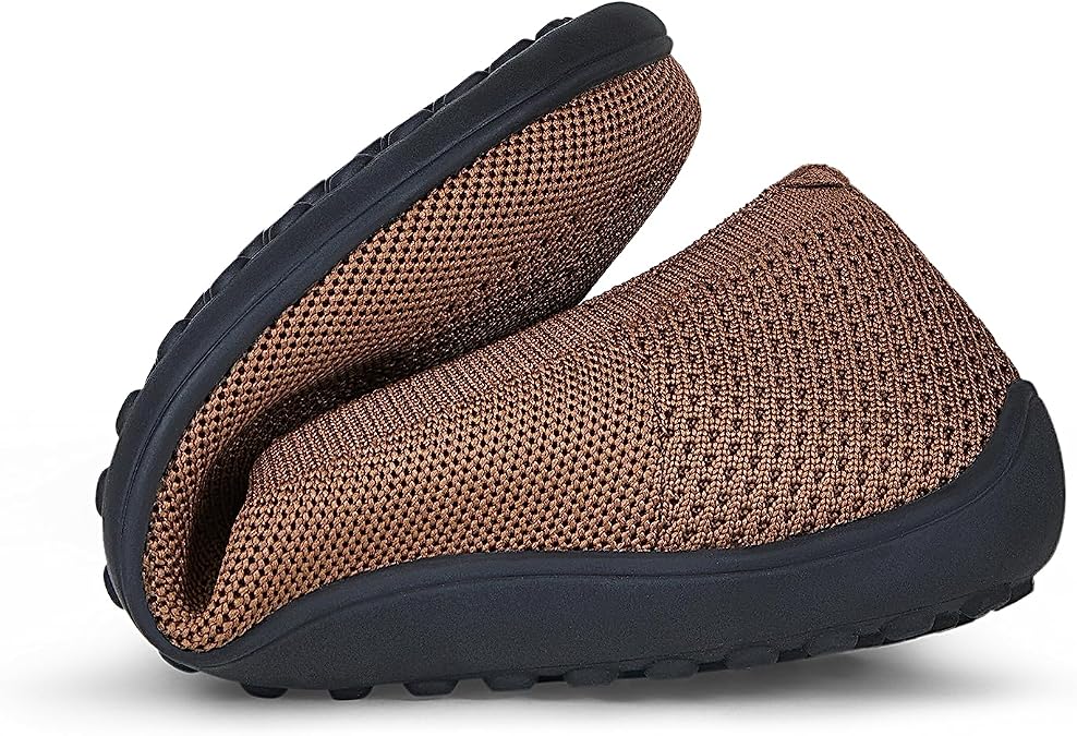 Arromic Wide Toe Box Ballet Flats Shoes for Women Slip on Knit Dressy Shoes Washable Soft Ballerina Lightweight Ladies Walking Flat