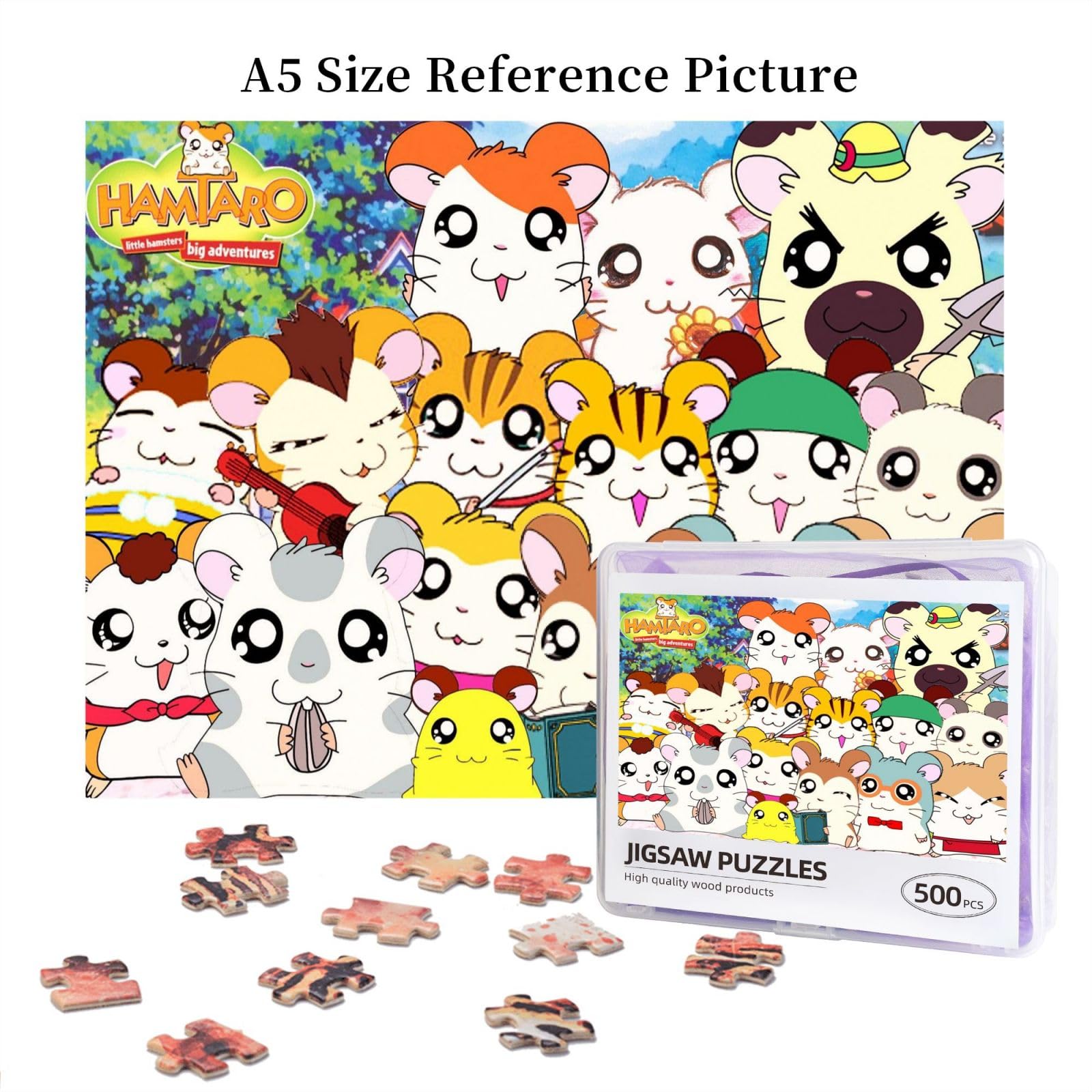 Amazon.co.jp: とっとこハム太郎 ジグソーパズル 500ピース 人気壁飾り