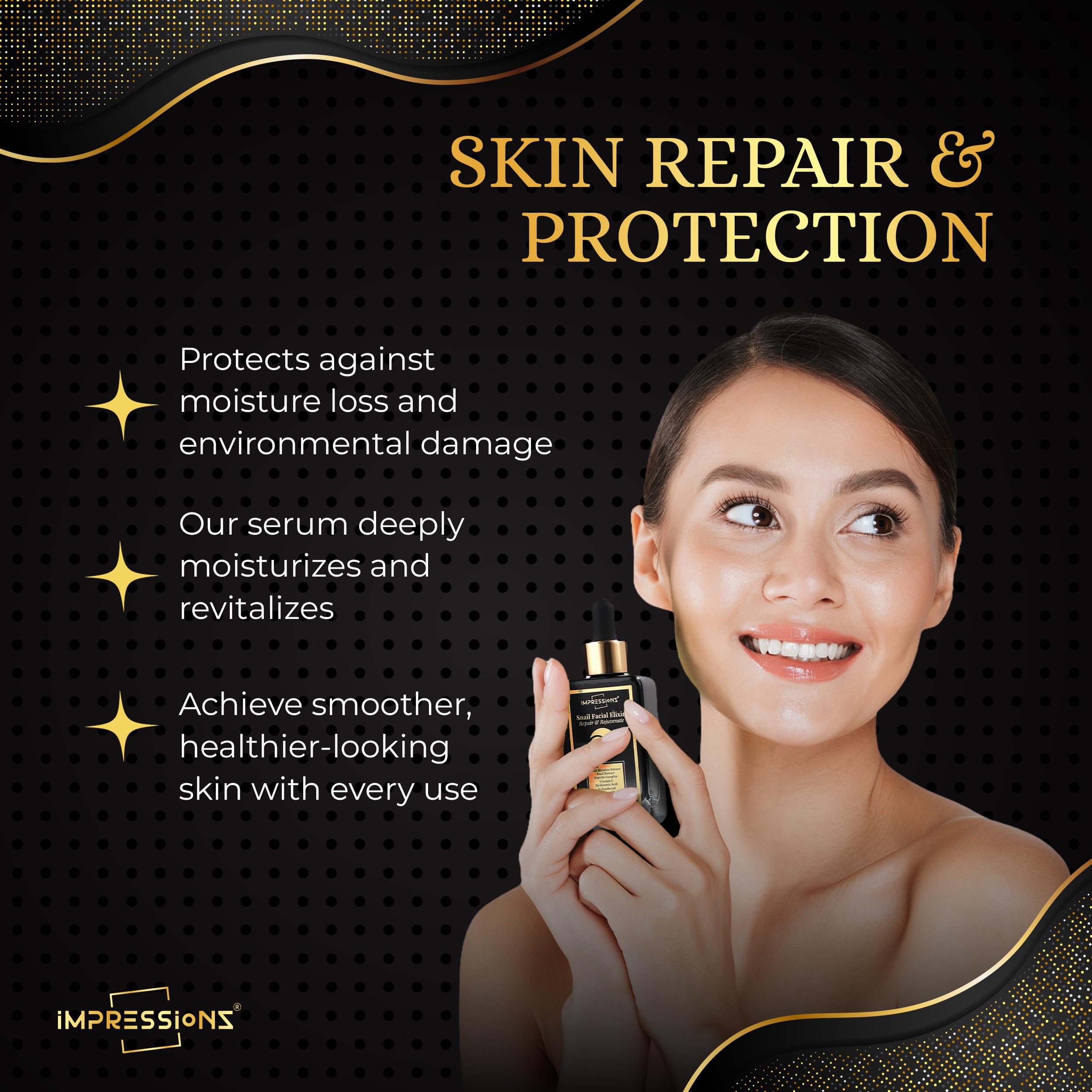 ImpressionZ Instant Visible Glow Snail Serum for Face - Image 4