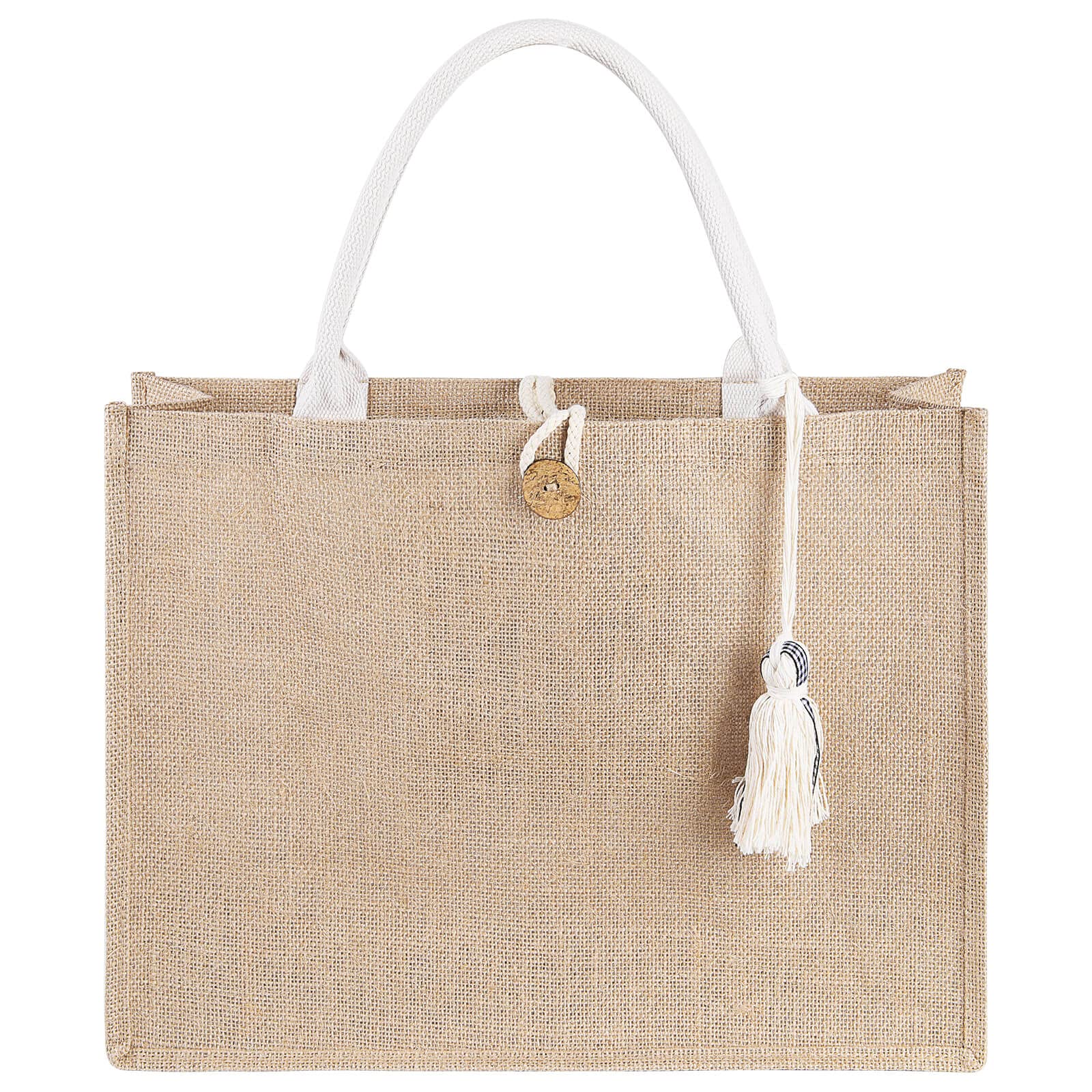 Beach Bag for Women Straw Beach Tote Bag with Pocket Tassel Handle Waterproof Lining for Summer Vacation Pool