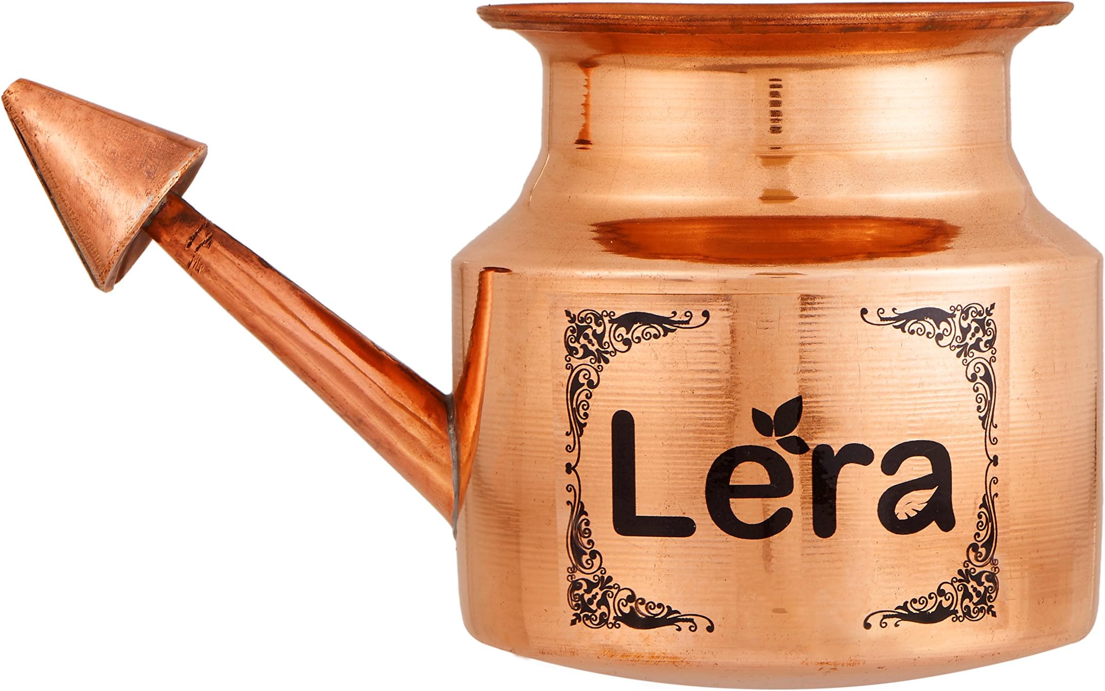 Lera 300Ml Pure Copper Jal Neti Pot For Sinus Irrigation & Cleans The Nostrils Is Leak Proof & Joint Free For Ayurvedic Health & Yoga Benefits Surgical Durable Neti Kriya