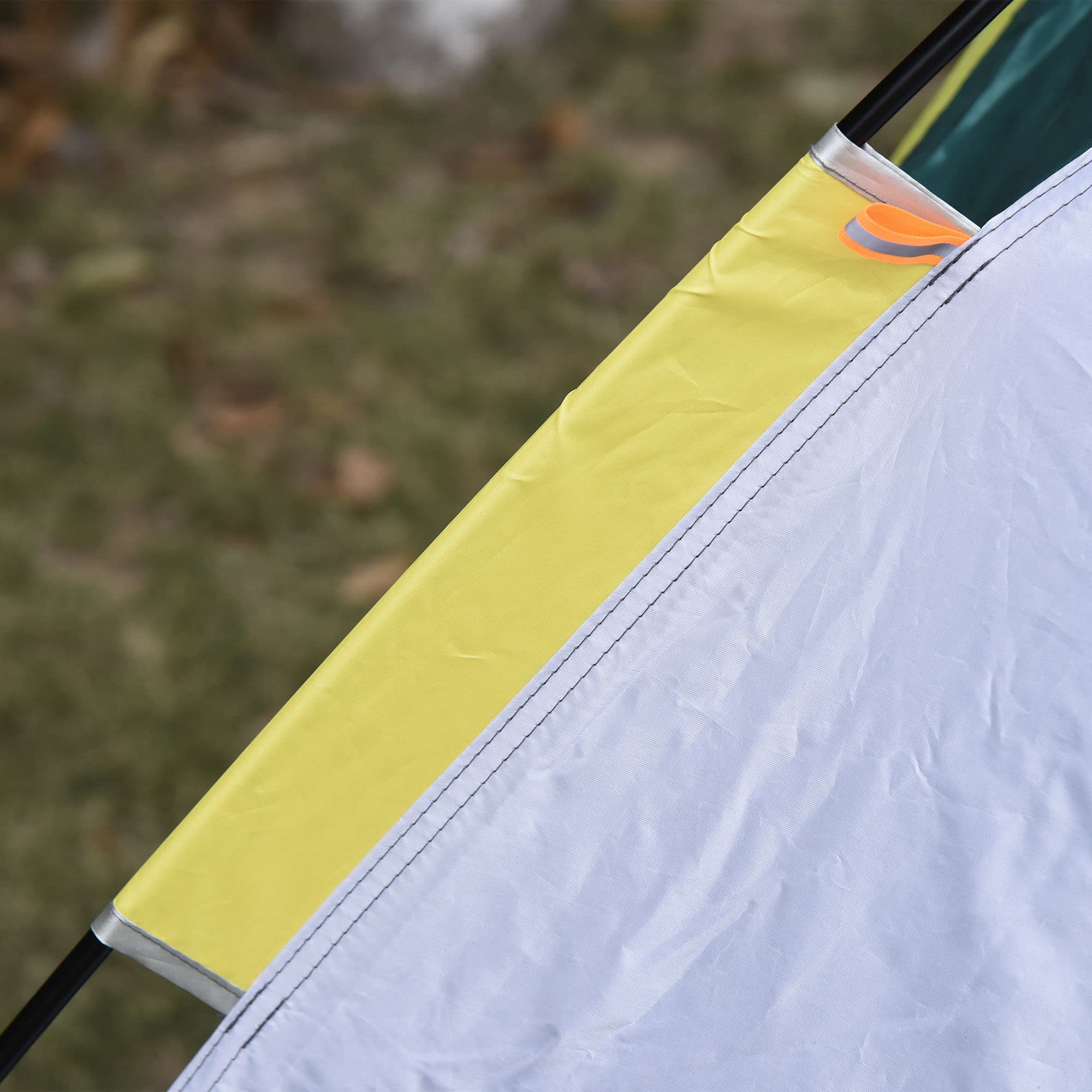 Outsunny Campingzelt für 3 Personen Pop-up Kuppelzelt mit Fenster | Packtasche, Haken, Bodenplane, Familienzelt, 1000mm Wassersäule, Zelt für Camping Reise Trekking Garten