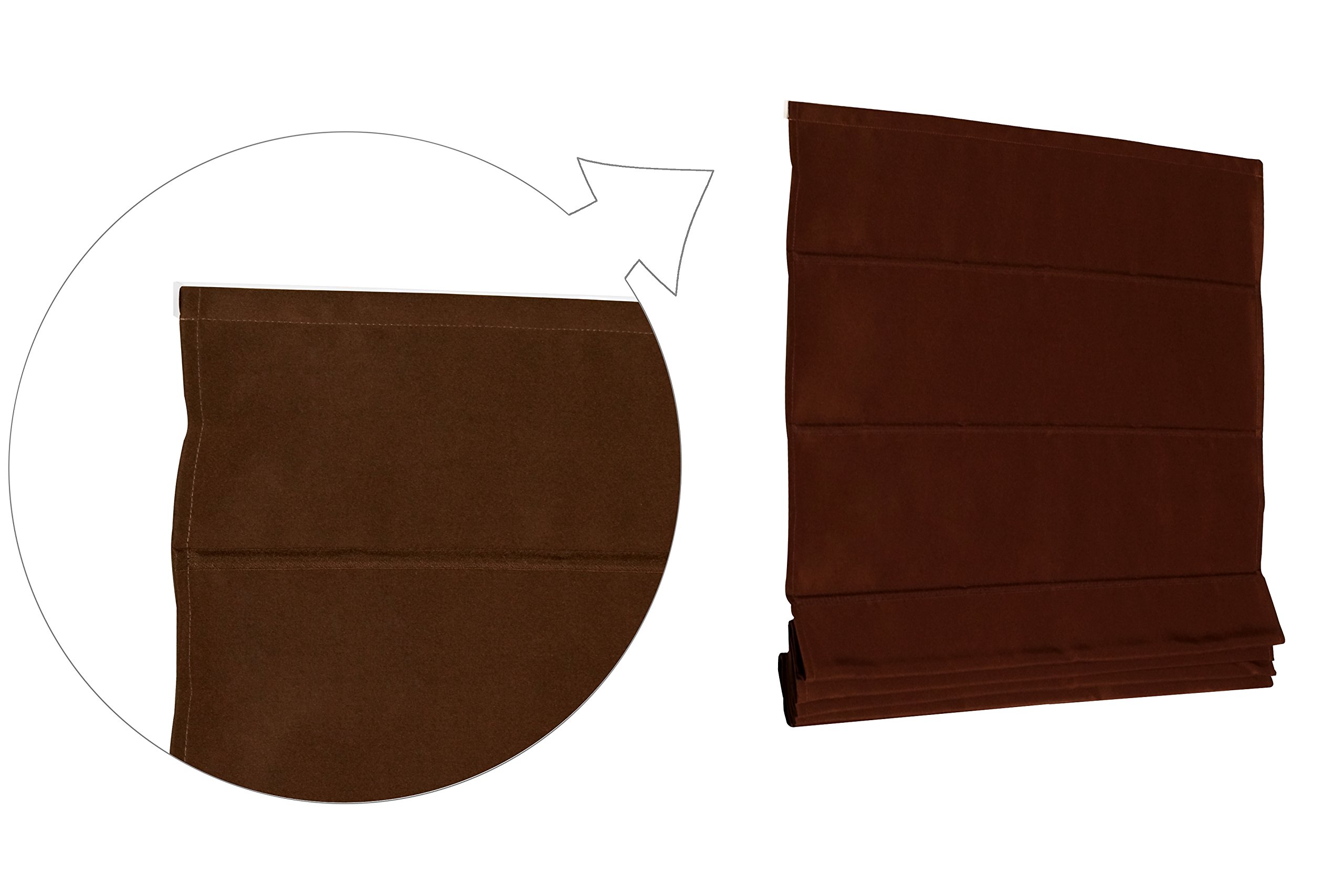 Basic tenda a pacchetto marrone cioccolato 160 x 175 cm – selezione Mega – 11 dimensioni e 7 colori im Shop – Tenda Tenda Pieghevole Rollo