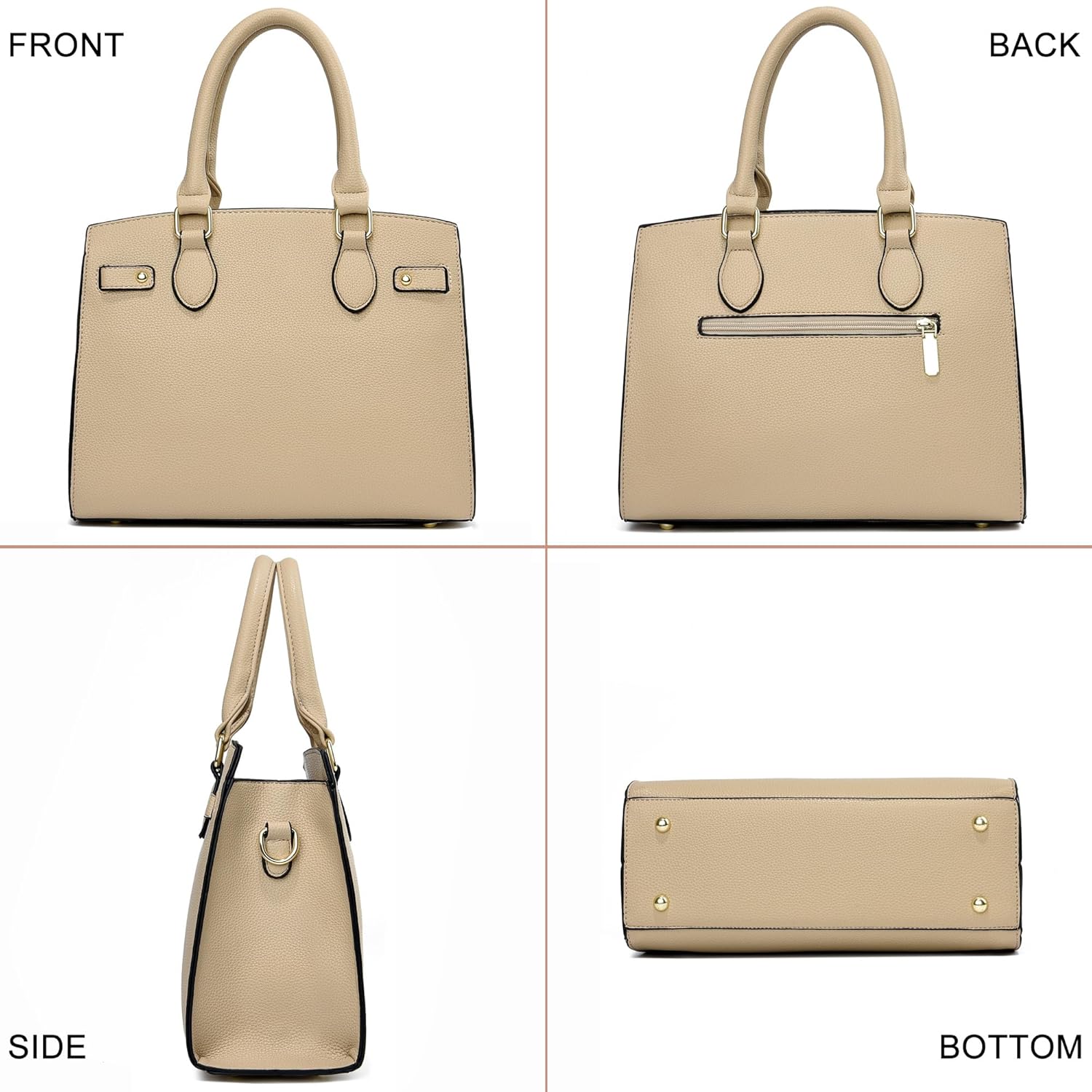 DMICXEL Tote Bag Crossbody Purses for Women Shoulder Handbag PU Leather Top Handle Satchel Bags - Image 4