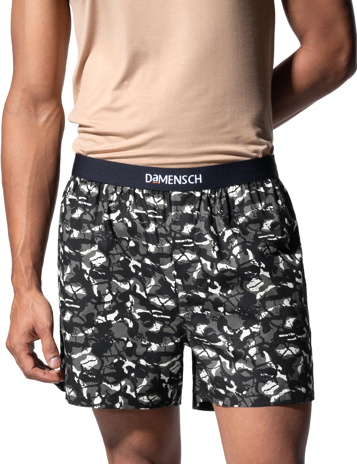 damensch Men's Cotton Boxers (Pack of 1) (Dam-PRIN-SBX-COE-XXL_Camo Grey_2XL)-picture-14