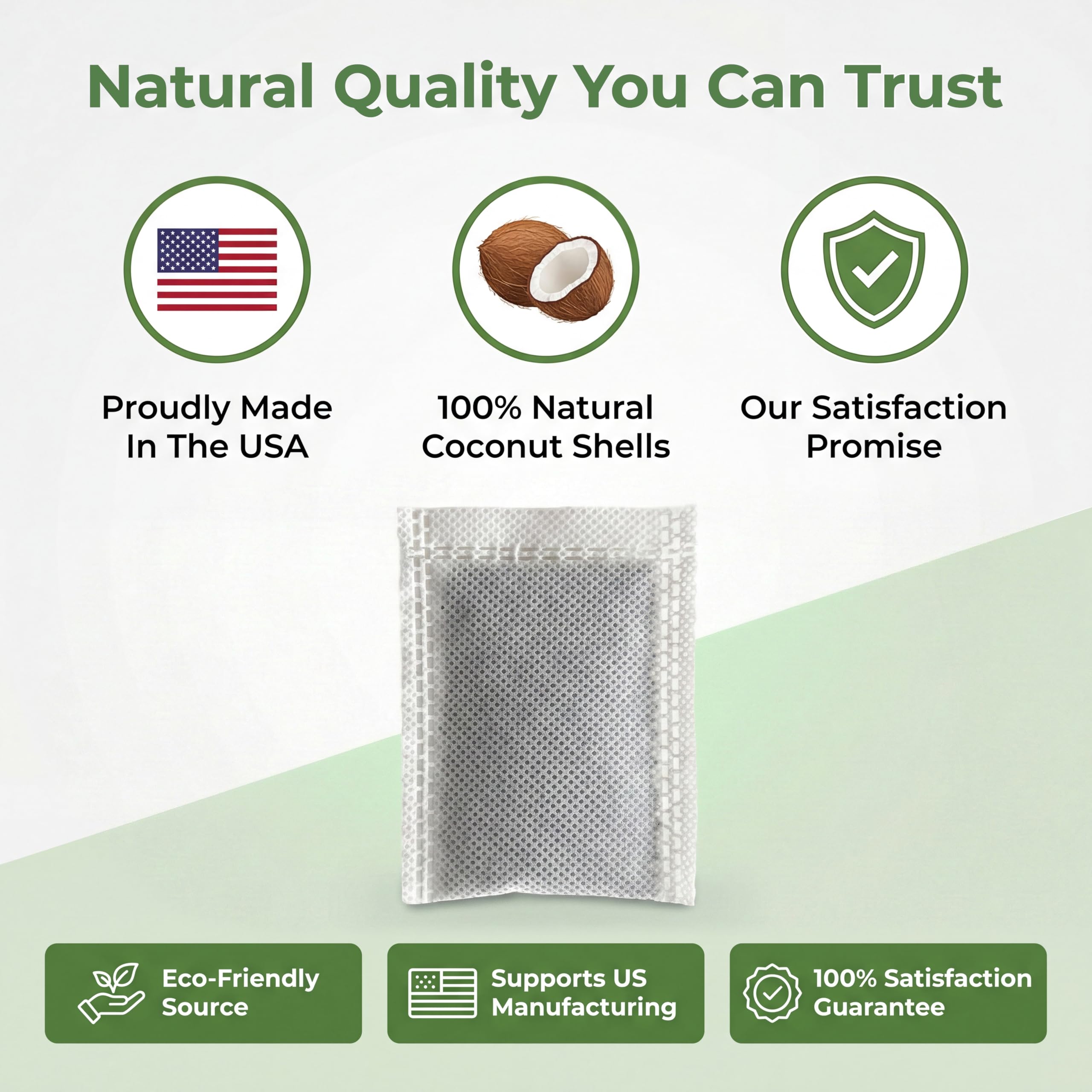 Green Piece Water Filters - Activated Charcoal -6 Green Piece Water Filters - Activated Charcoal -6