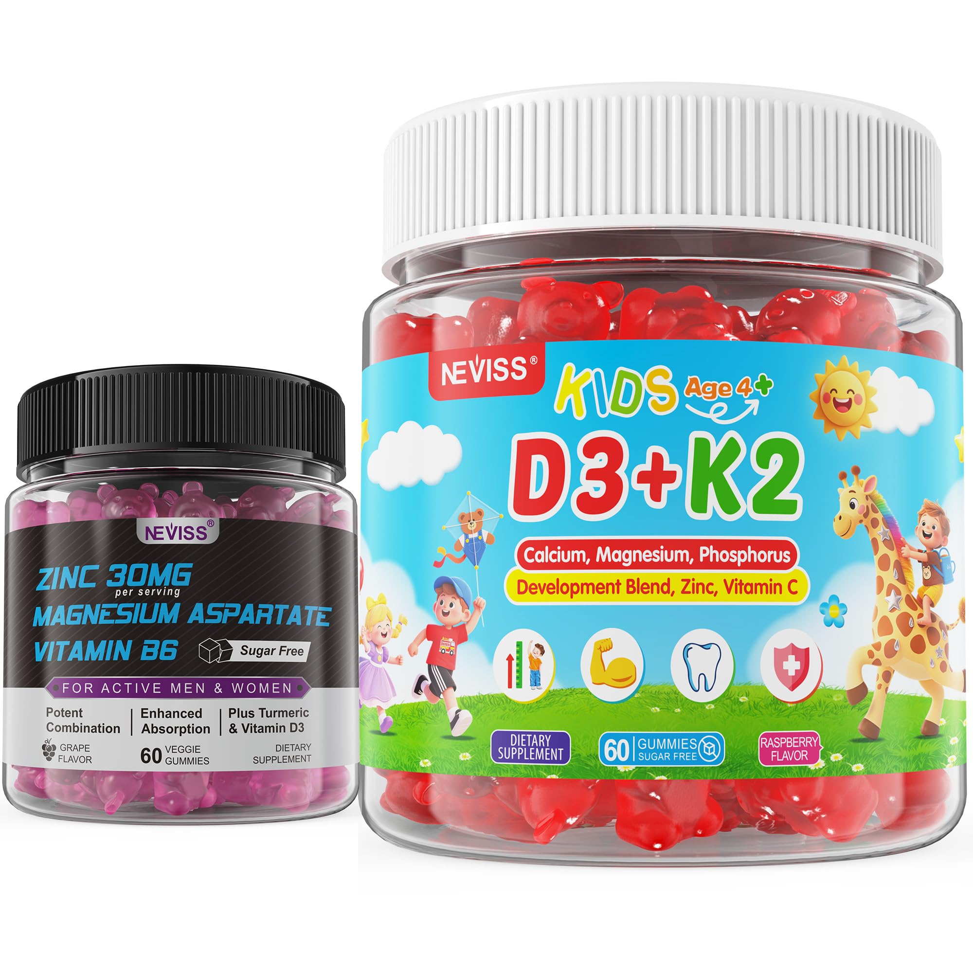 kids vitamins with d magnesium zinc amd l-carnitine M-Factor Kiddos Mixed Berry They are certified kosher and produced without a trace of peanuts or tree nuts Lifeable Kids Calcium, Magnesium &
