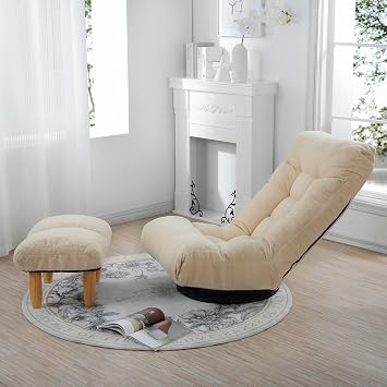 Cotton Single Sofa, One Size, Cream Color