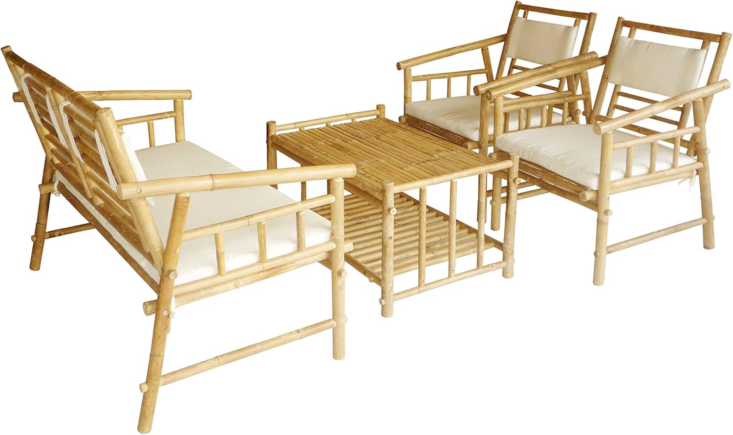 Set-015 Bamboo Sofa Set Love Seat, Chairs, Philippines Ubuy