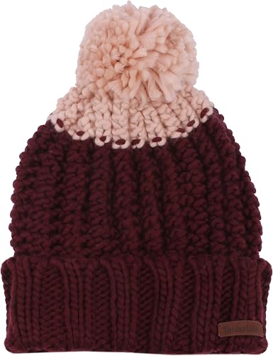 Chunky Icelandic Colorblock Cuff Hat 