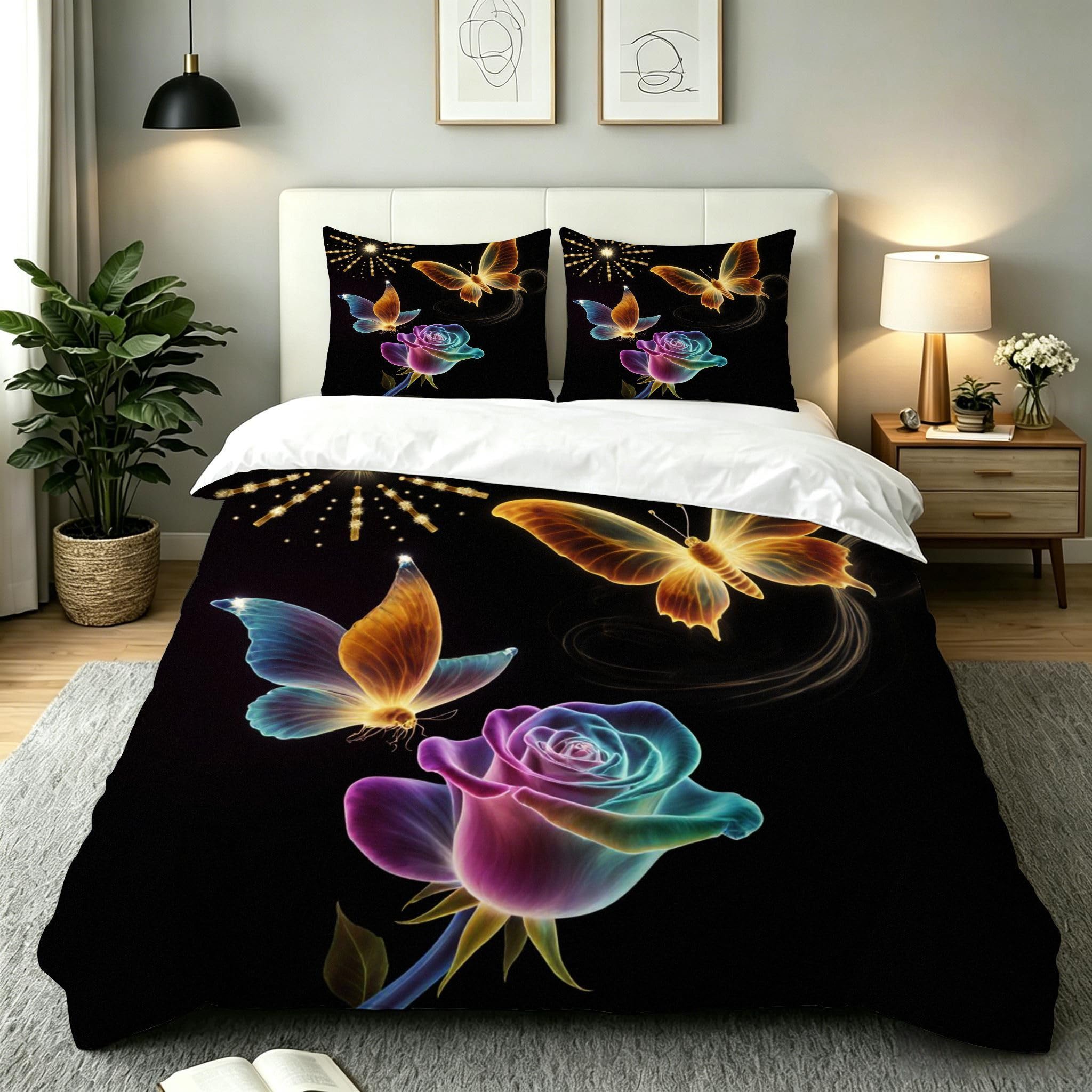 Funda Nórdica Cama 180, 240x260 cm Rosa Negra, AQ2034