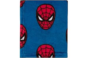 Marvel Spiderman Royal Blue and Red Super Soft Microfiber Baby Blanket for Boys