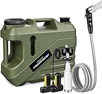 spacerest Portable Electric Camping Shower: Spill-Resistant 5-Gallon Jug, Battery-Powered Pump, Ideal for Hiking, Beach, Pets (Patented Design)