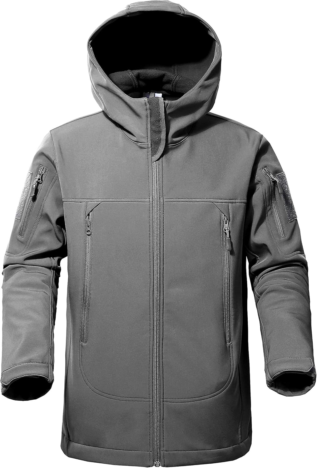 FLYING EAGLE Men’s Tactical Jacket Army Outdoor Coat Camouflage Softshell Fleece Jacket Hunting Jacket