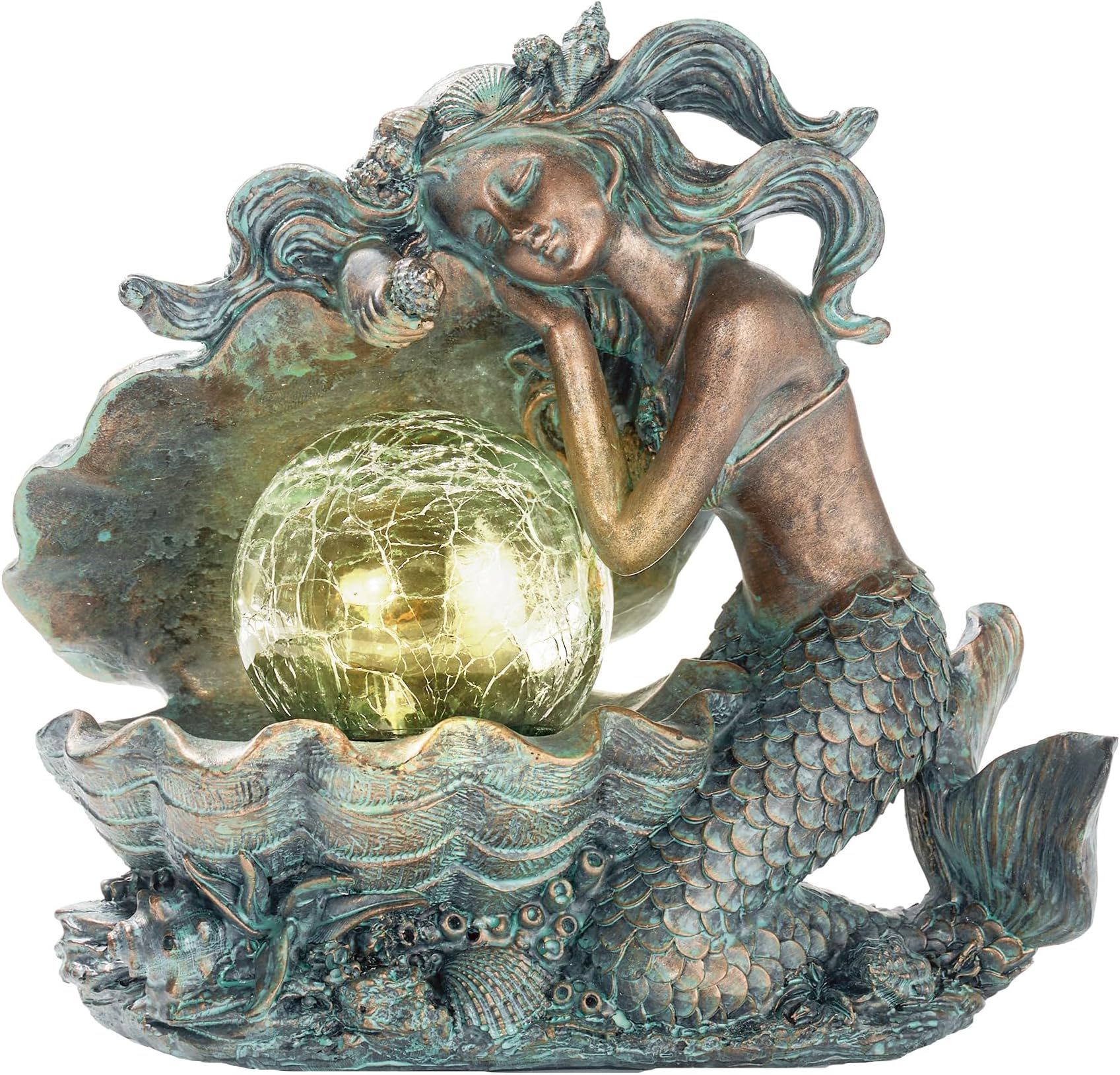 Solar Light Mermaid Figurine Decoration 