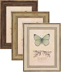XUANLUO paquet de 3 5x7 Ensembles de cadres d'images rustiques de ferme de pouce HD couvercle en plastique pour support mural ou écran de table (multicolore, 5x7-3pcs)