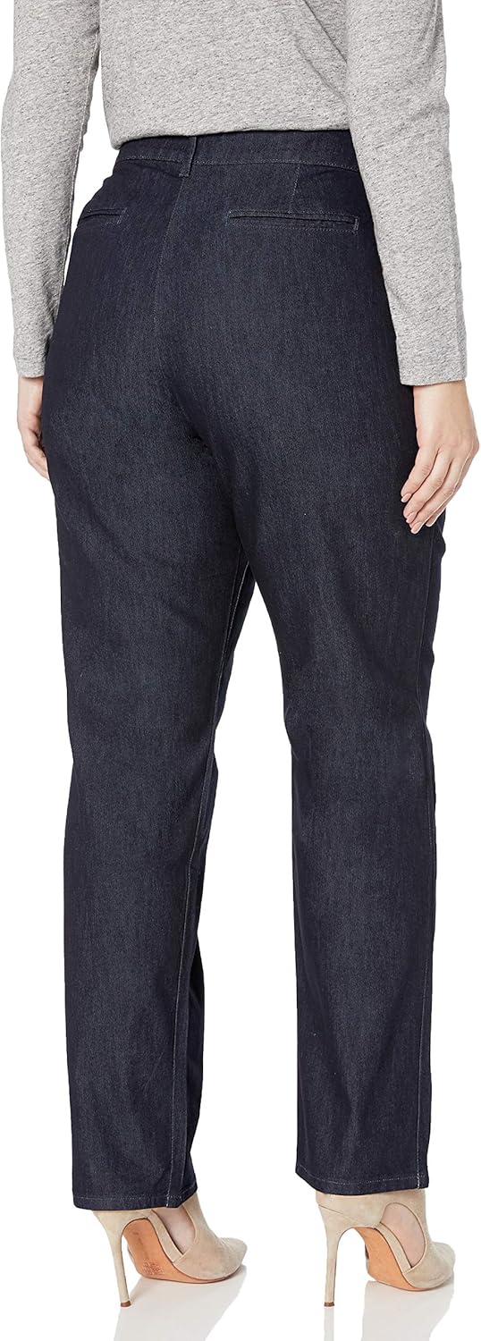 Lee Women's Relaxed Fit All Day Straight Leg Pant 4 Indigo Rinse