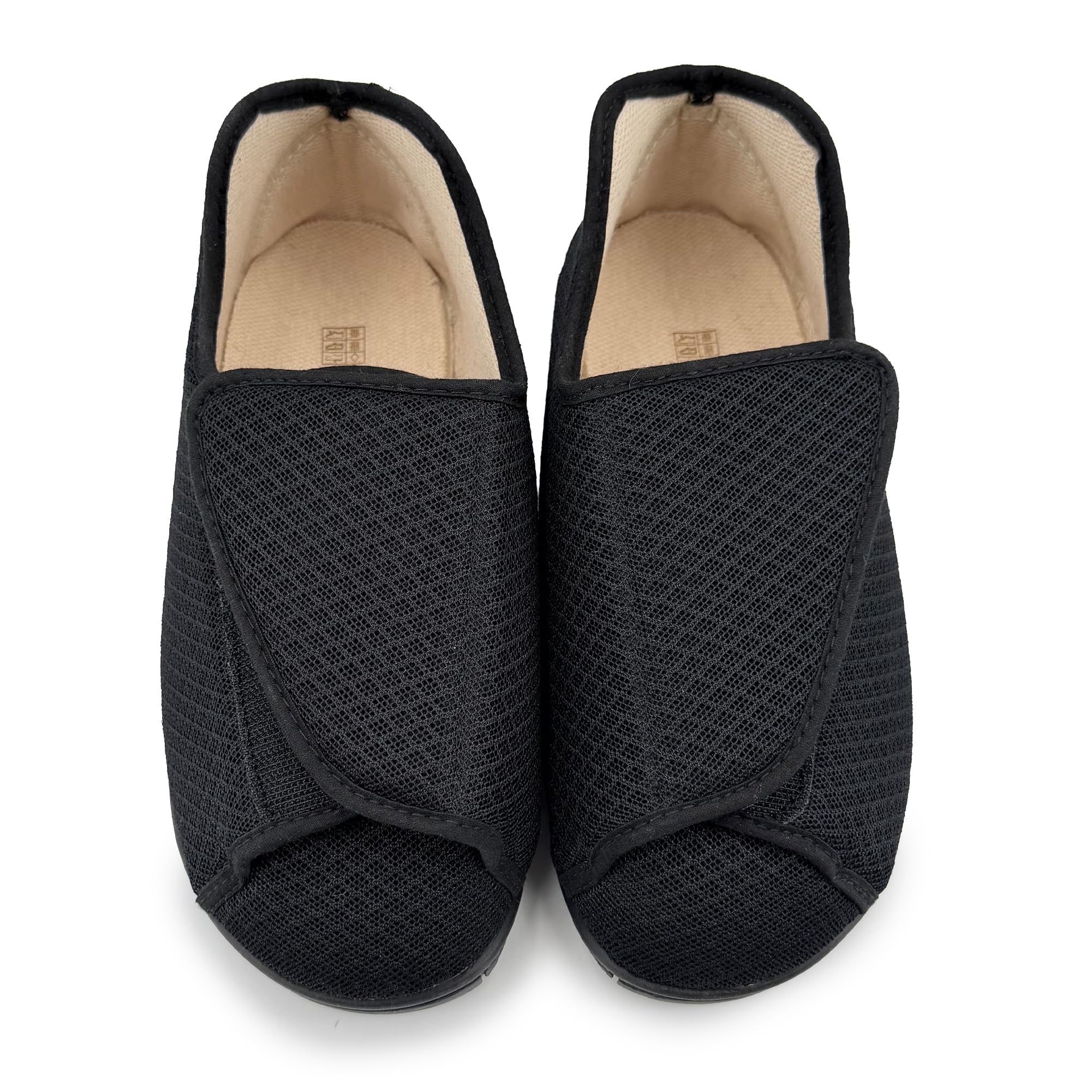 Zapatillas Casa Mujer Pantuflas Antideslizantes Cierre Autoadherente Ajustable Pies Hinchados Ancho