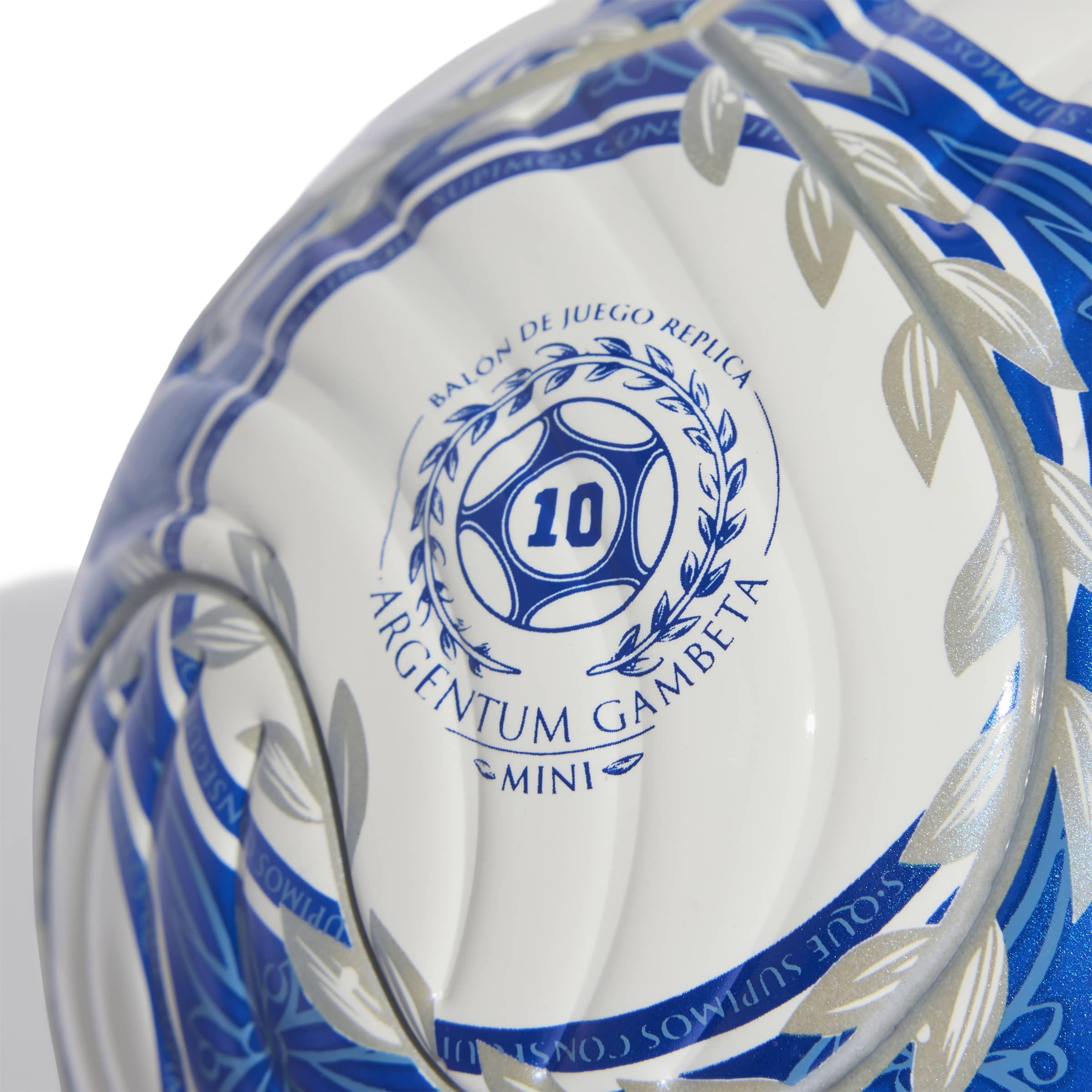 adidas Adult Argentina AFA Argentum Gambeta Mini Ball white/team royal blue/black 1