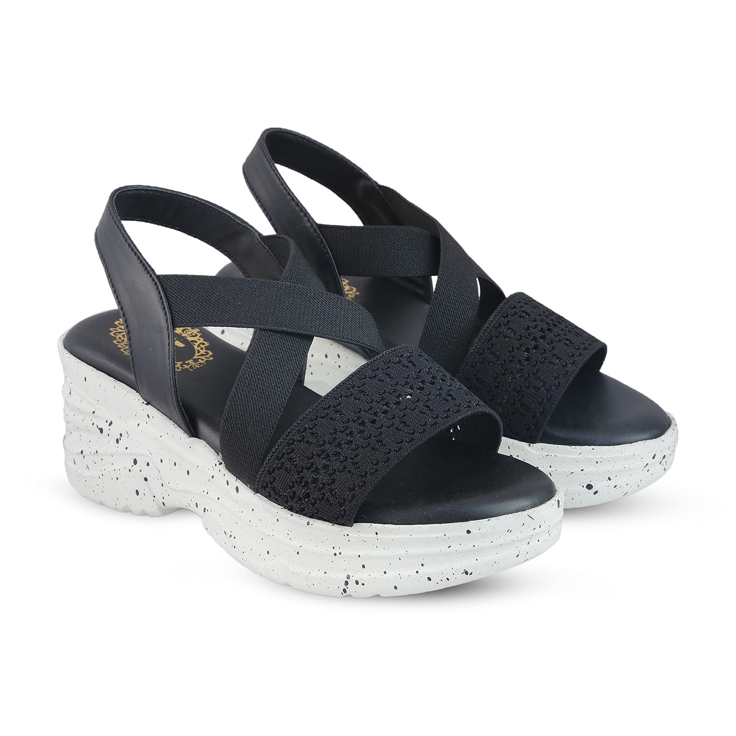 Madam Glorious Womens Girls Fashion Criss Cross Wedges Sandal