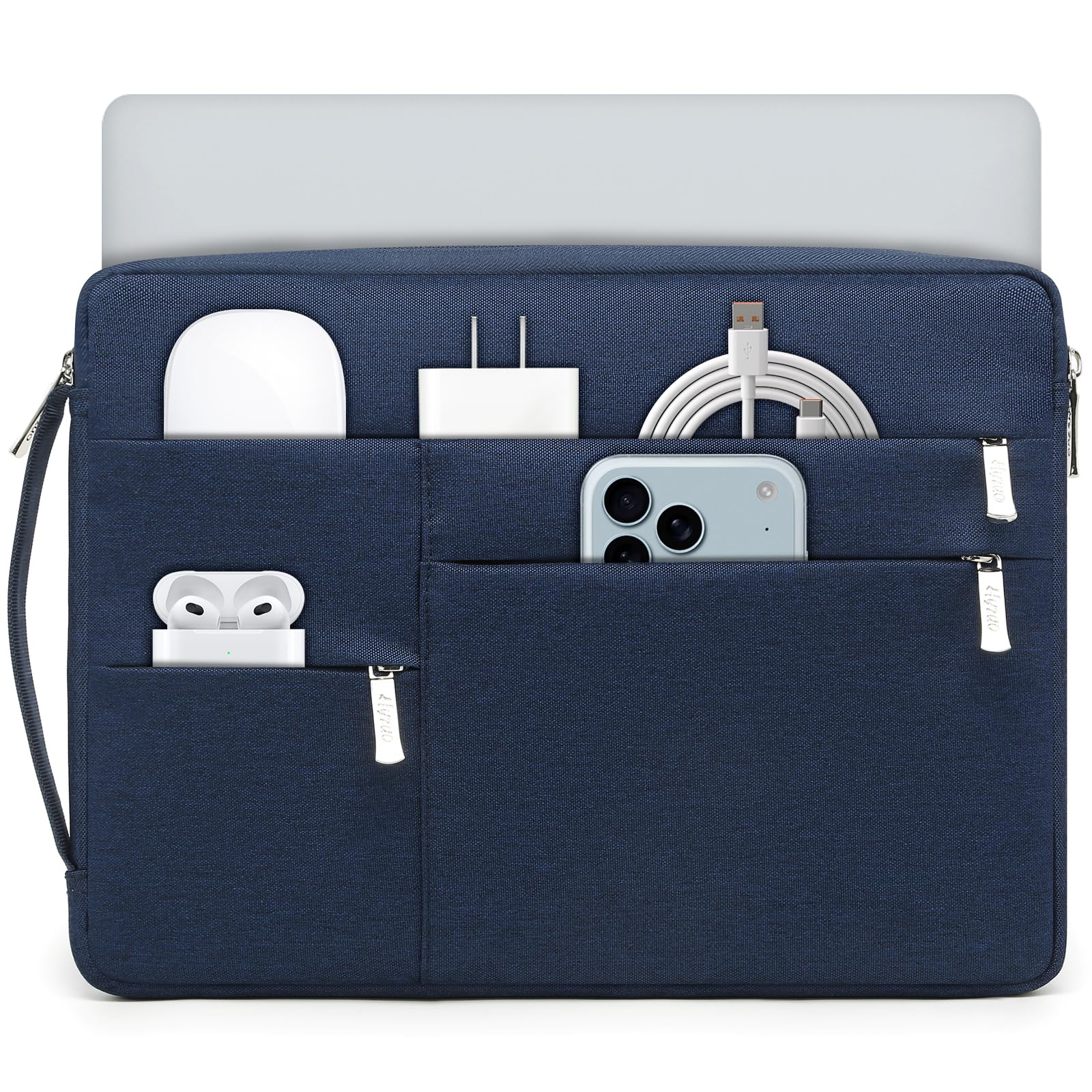 HYZUO 14-15 Inch Laptop Sleeve Bag for MacBook Air 15 M4 M3 M2, MacBook Pro 15, 15" Surface Laptop, XPS 14/15 Plus, Portable NoteBook Case for 14" HP