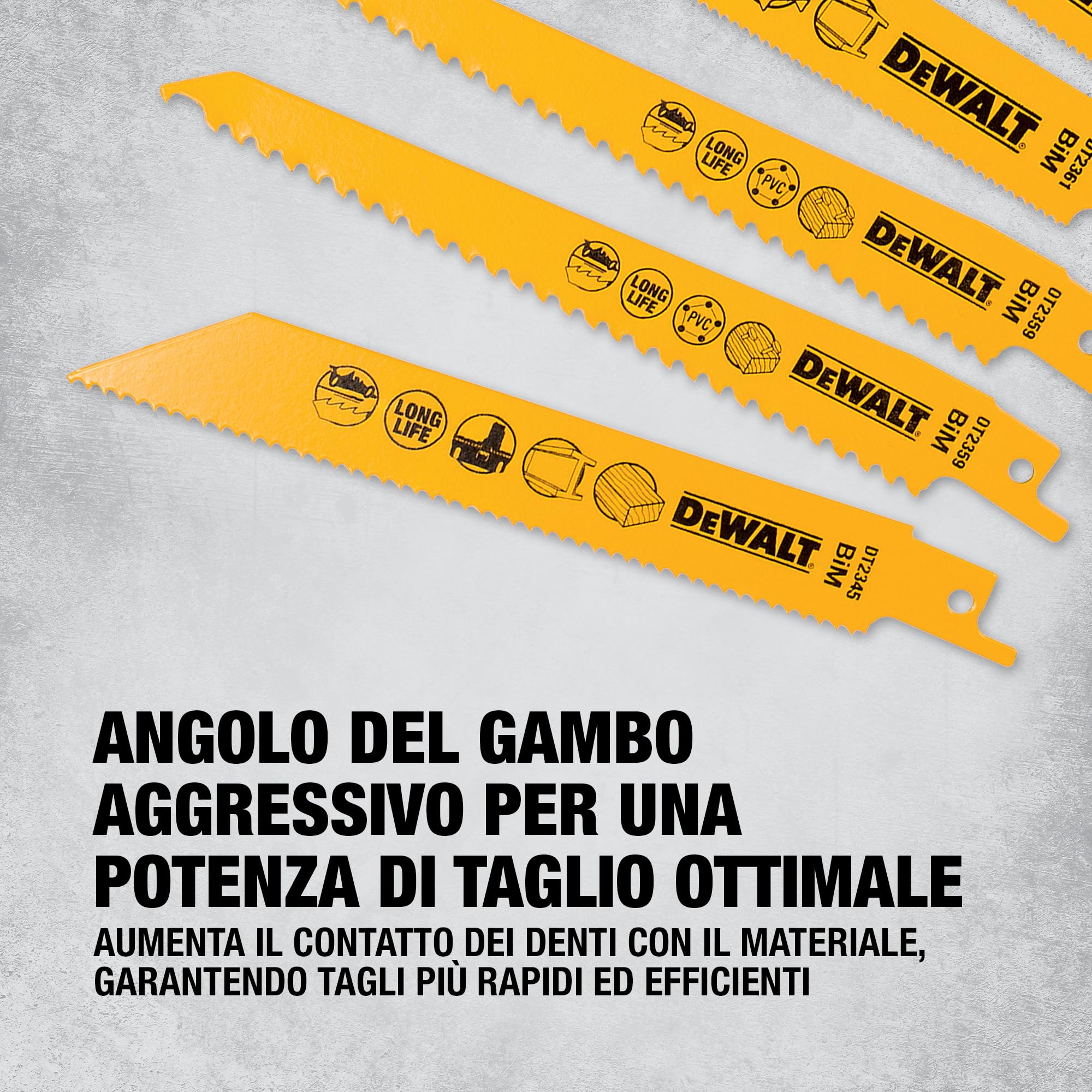 DEWALT Set di lame alternative bimetalliche miste e custodia (12 pz.), DT2445-QZ