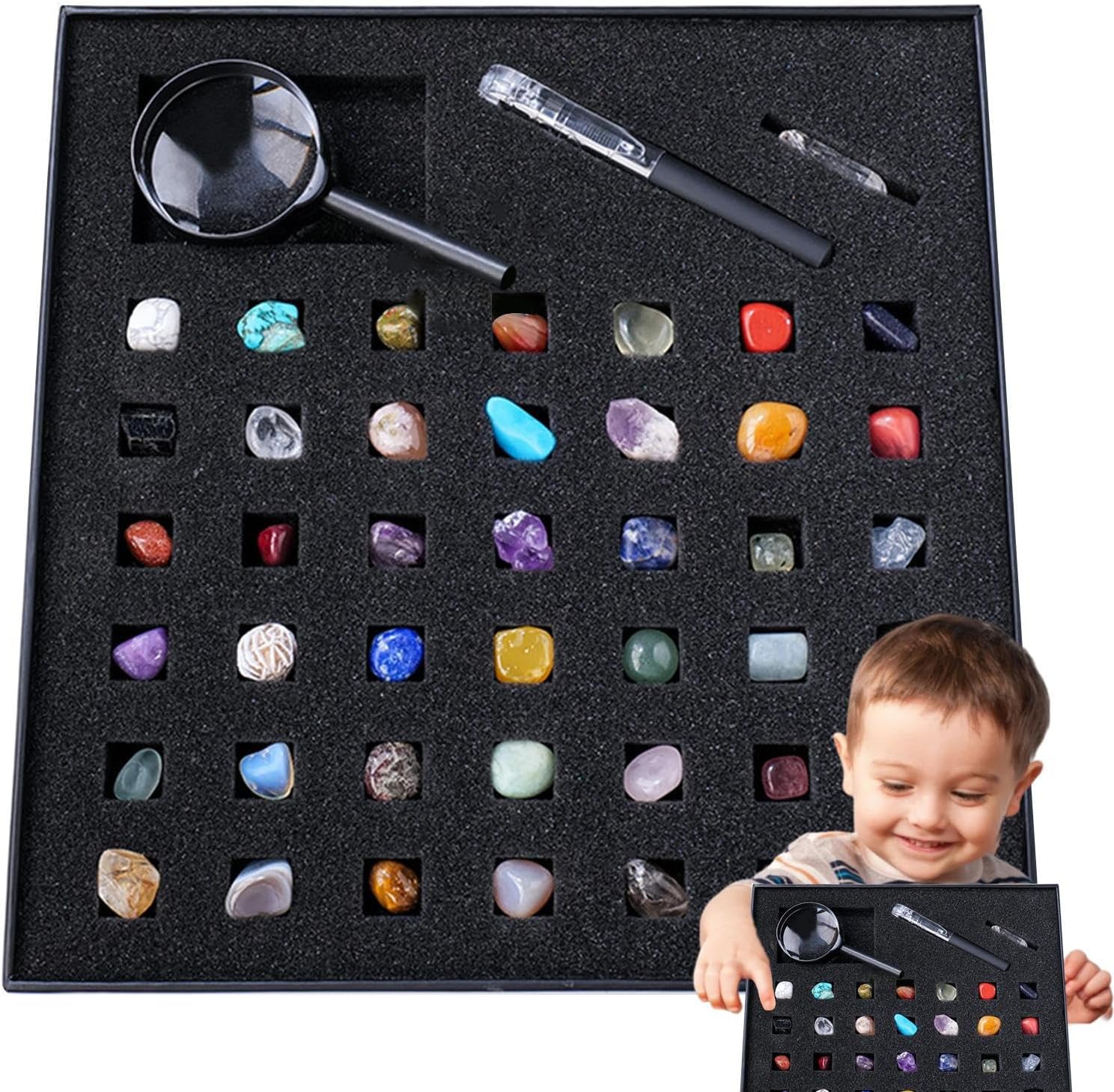 Science Box Mixed Chips Shiny Rock Assortment | Crystalline Variety ...