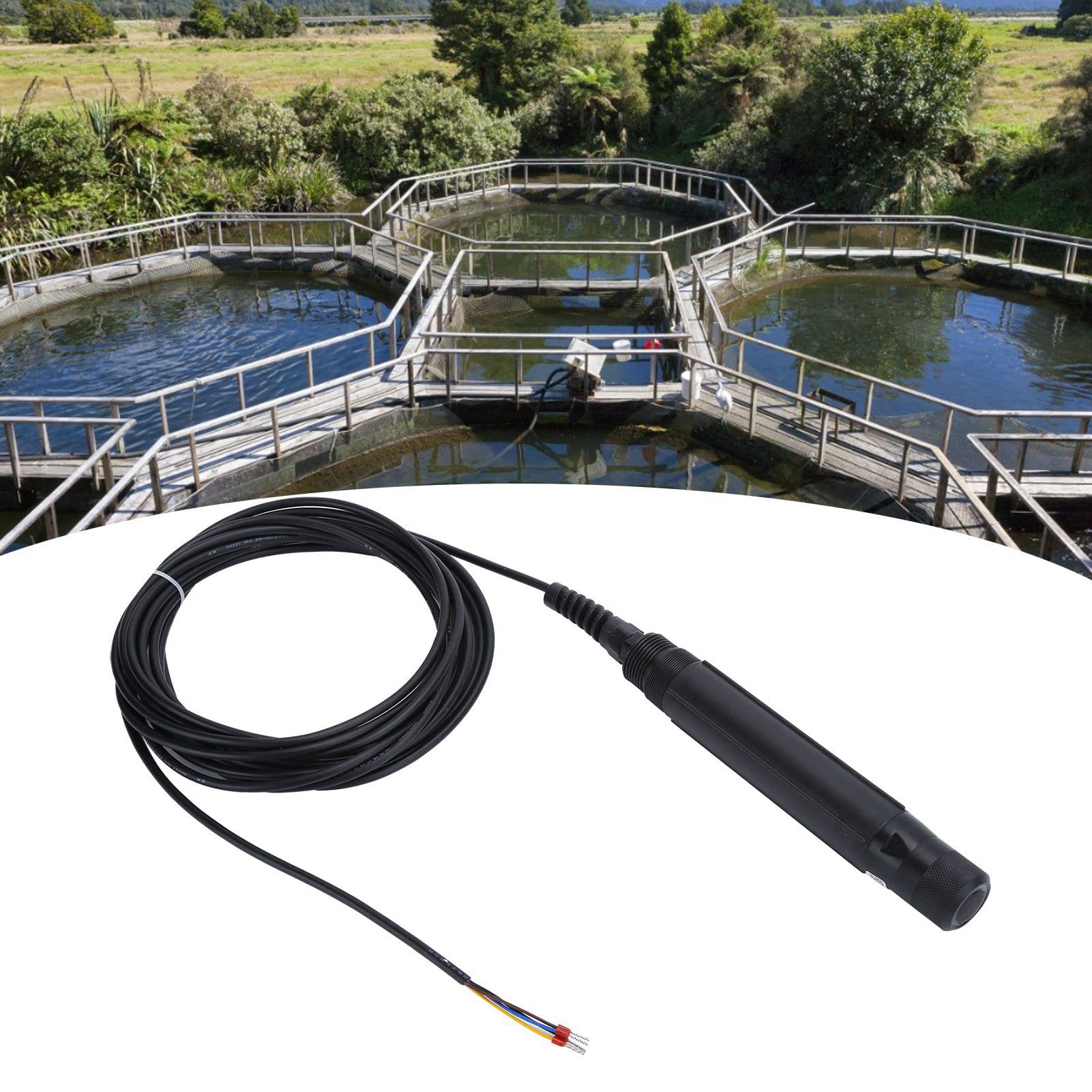 Digitales Messgerät für gelösten Sauerstoff, tragbares Testkit für gelösten Sauerstoff, Fluoreszenz-Metedetektorsensor für gelösten Sauerstoff, wasserdichtes Aquakulturgerät 12-24