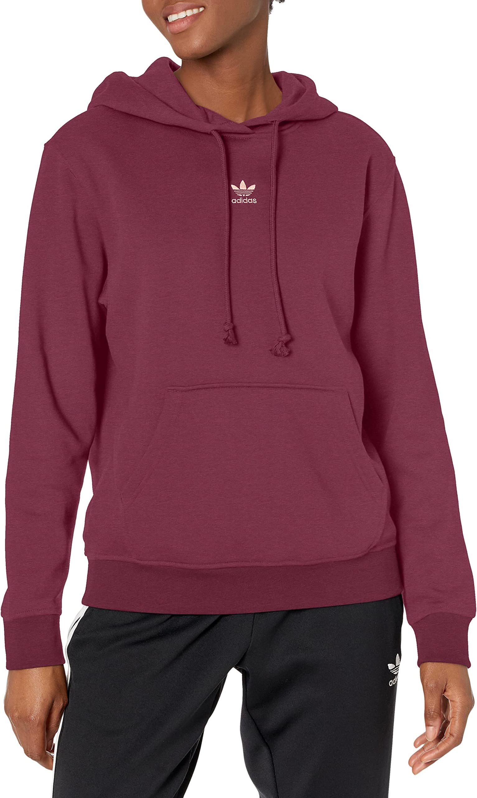 adidas red womens sports sweatshirts